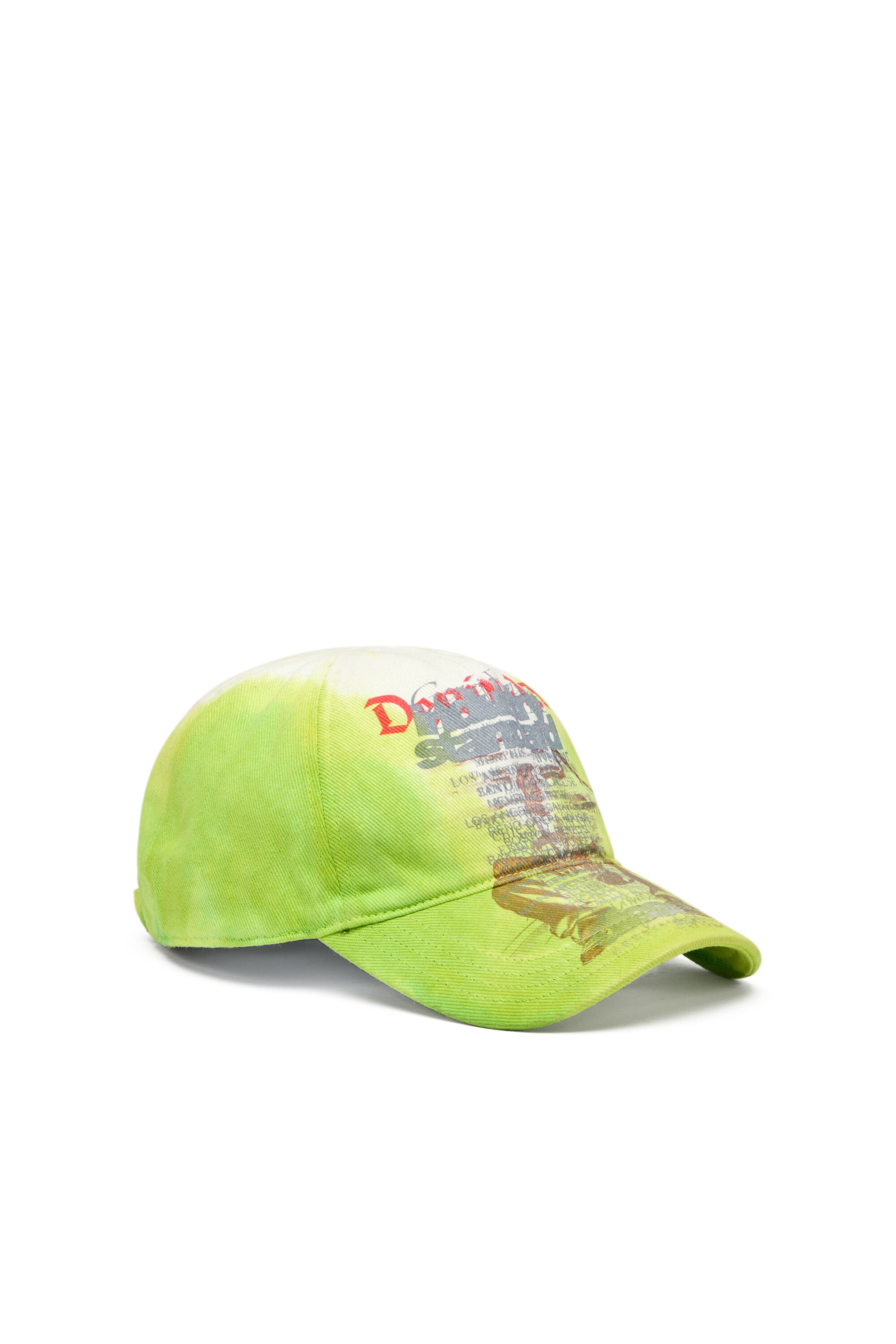 Diesel - C-HRIS, Herren Basecap mit Bandana-Prints in Neongrün - 1