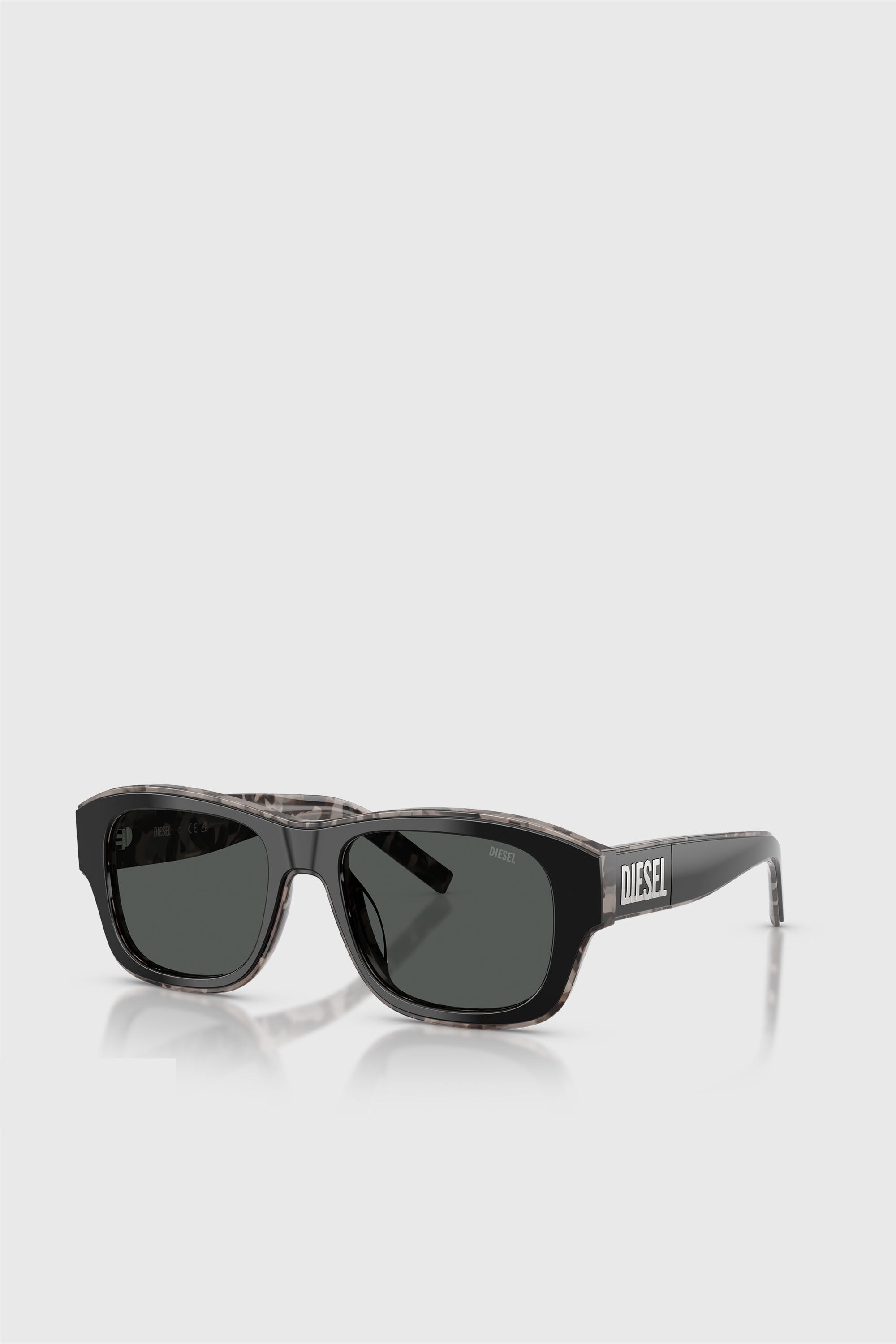 Diesel - 0DL2020U, Unisex's Rectangular Sunglasses in Black - 2