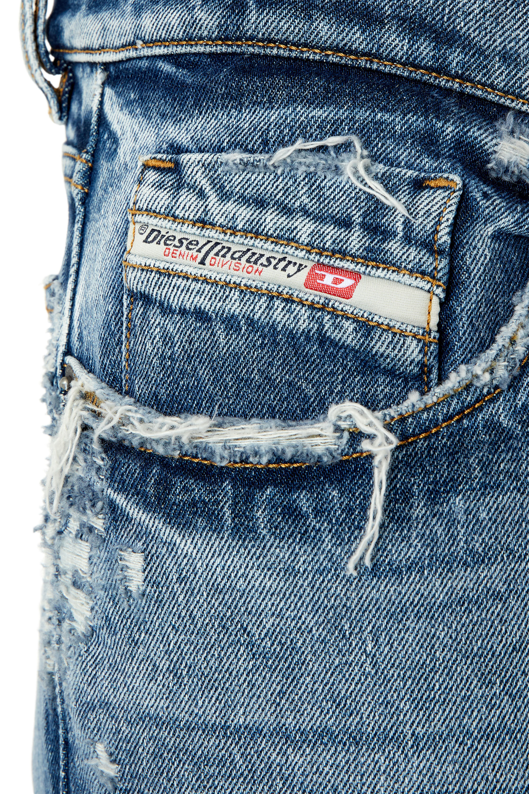 Diesel - Slim Jeans 2019 D-Strukt 09F16, Mittelblau - Image 5