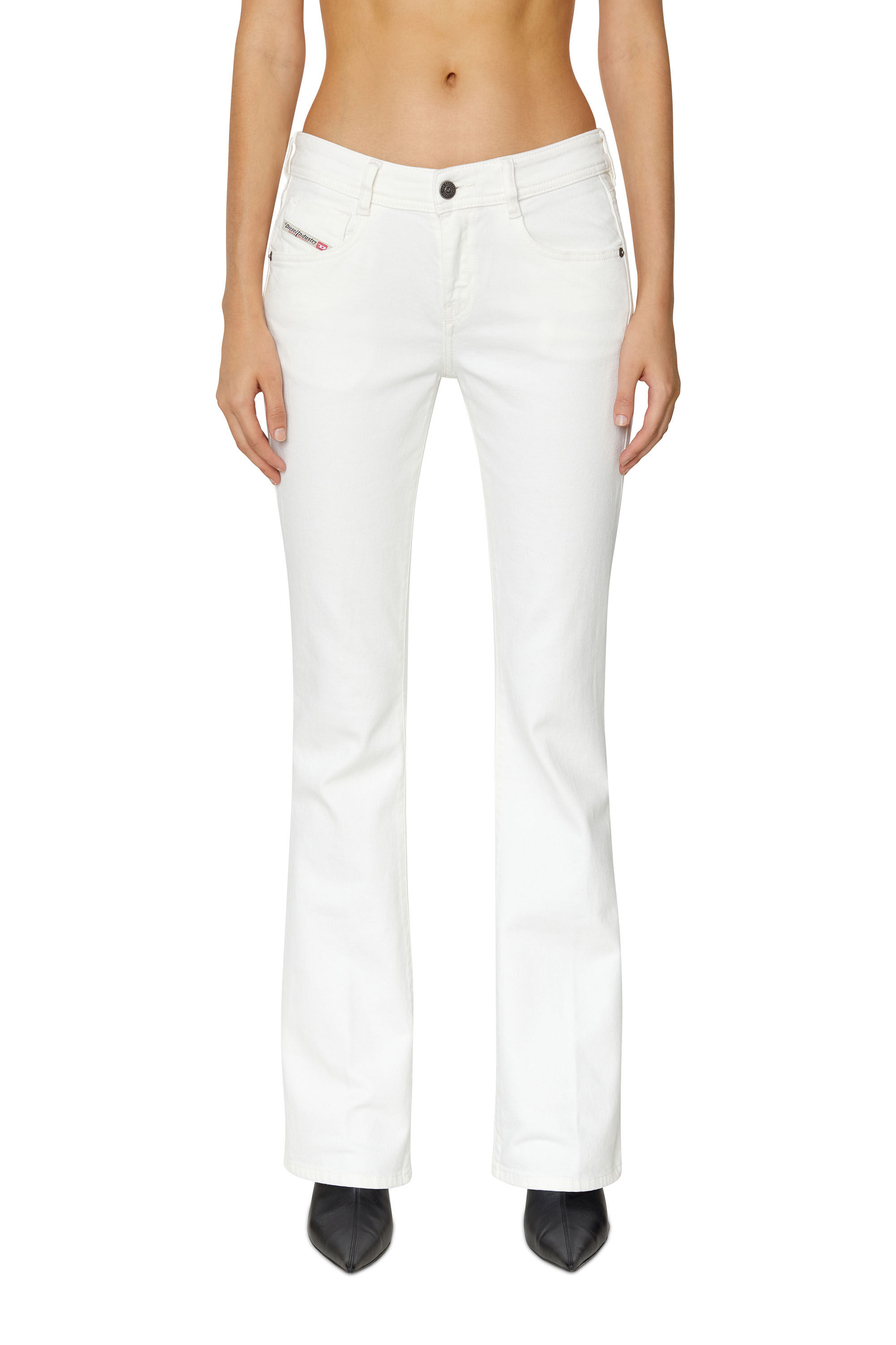 White bootcut pants discount