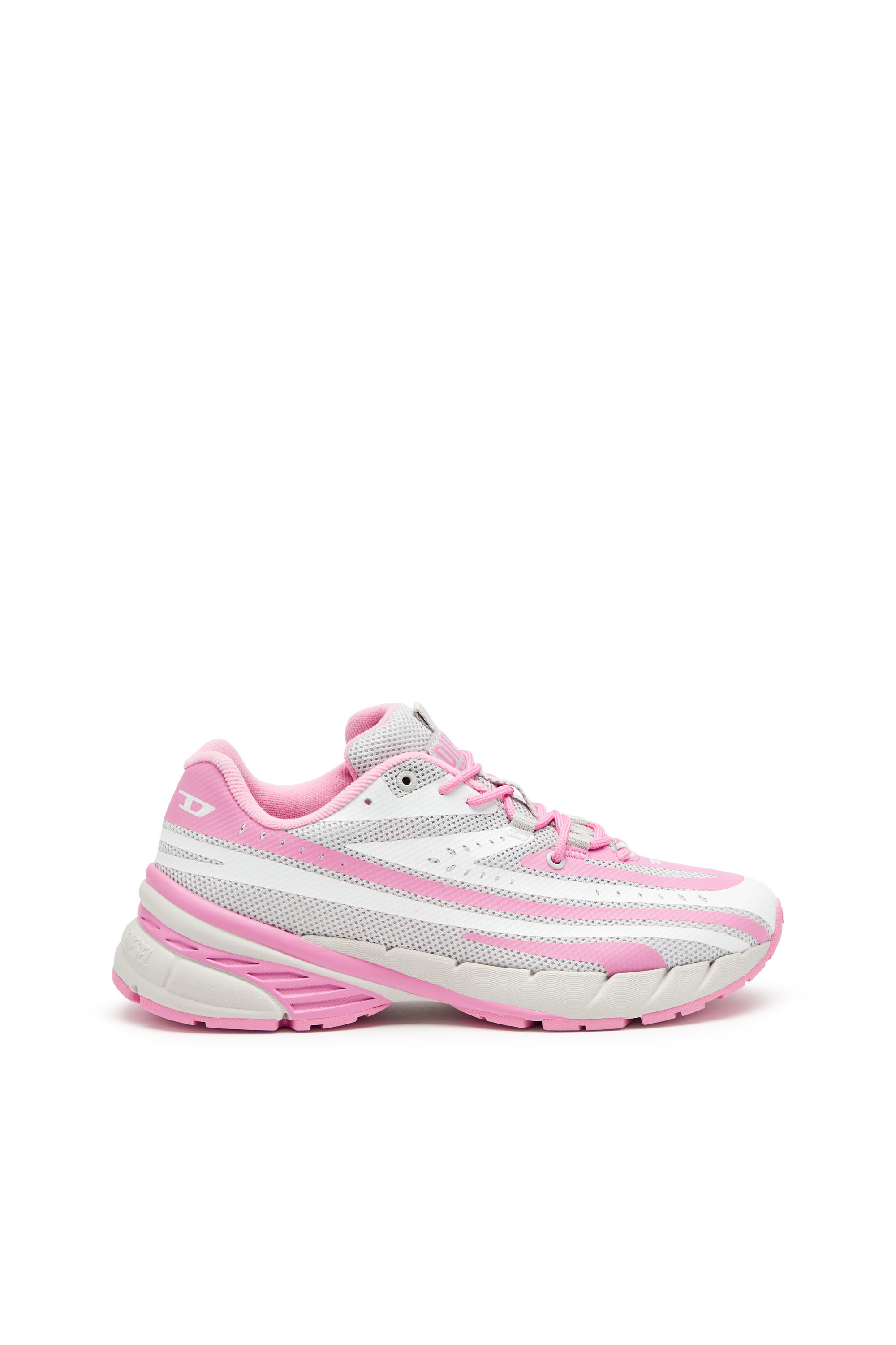 Damen D-Airspeed Low-Gestreifte Sneakers aus beschichtetem Mesh | Bunt |  Diesel