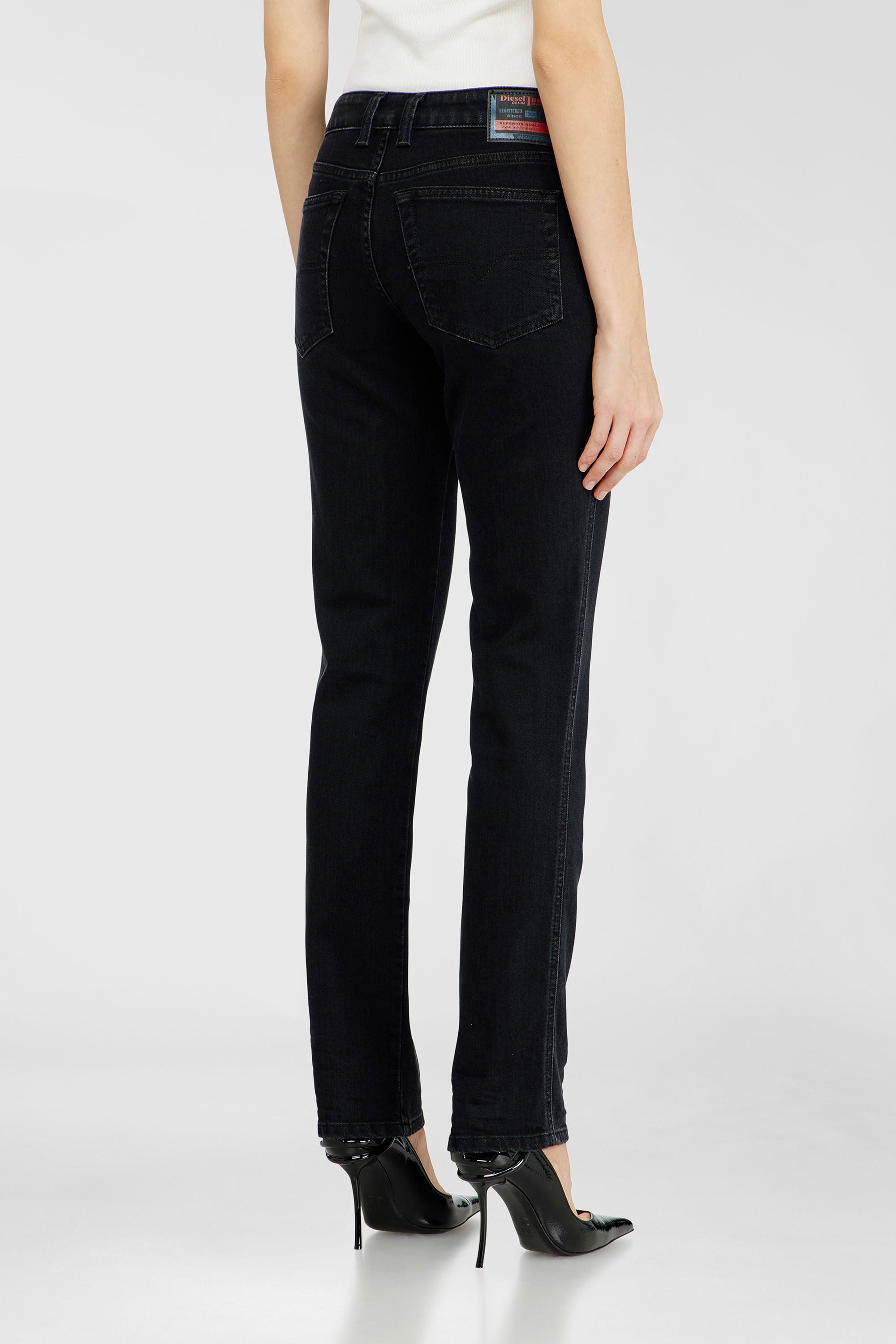 Diesel - Damen Slim Jeans 1992 D-Jiann 09N89, Schwarz/Dunkelgrau - 5