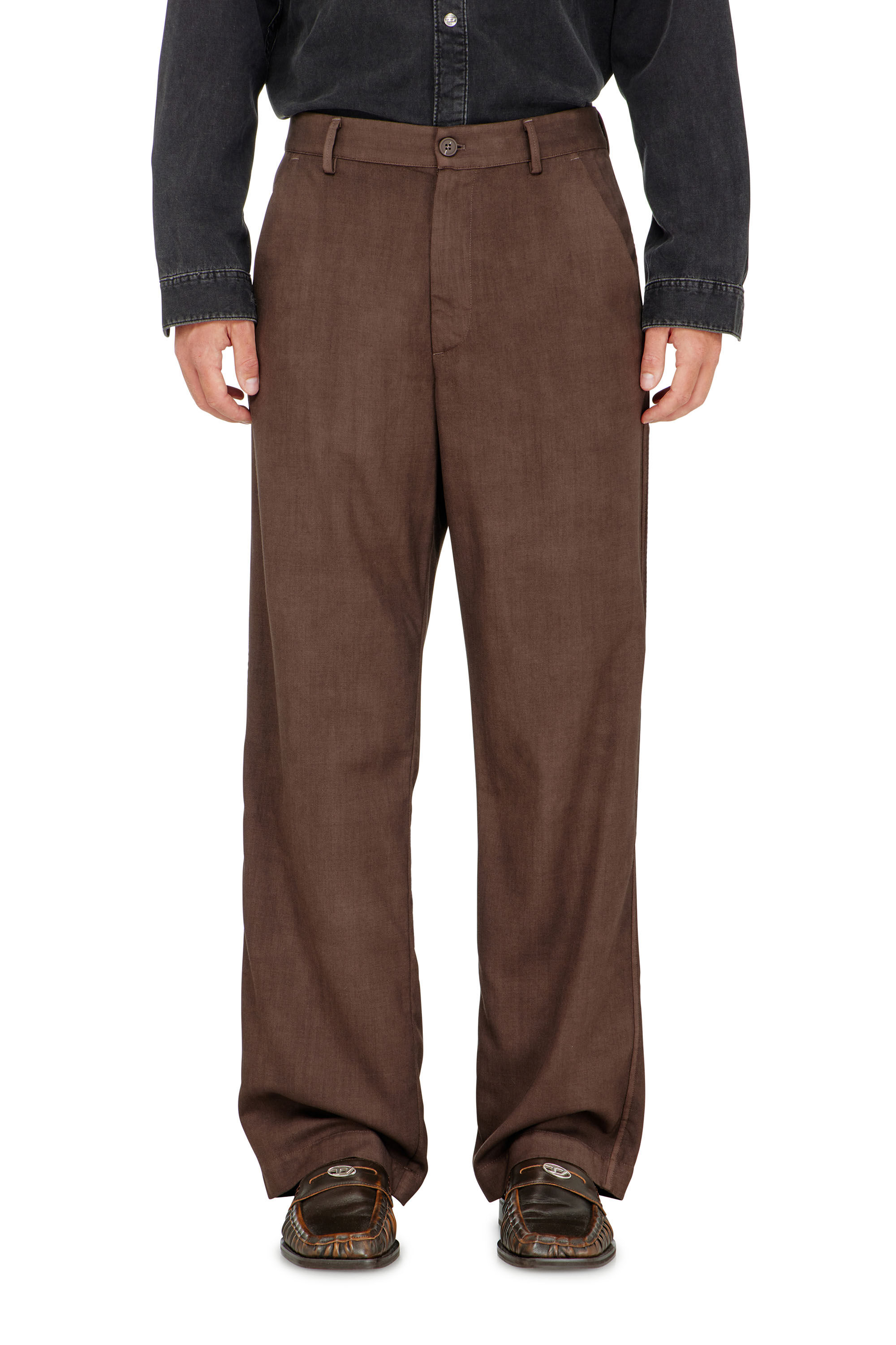 Diesel - P-HANT-CHINO-AECB, Herren Chinohose aus leichter stretch-wolle in null - 3