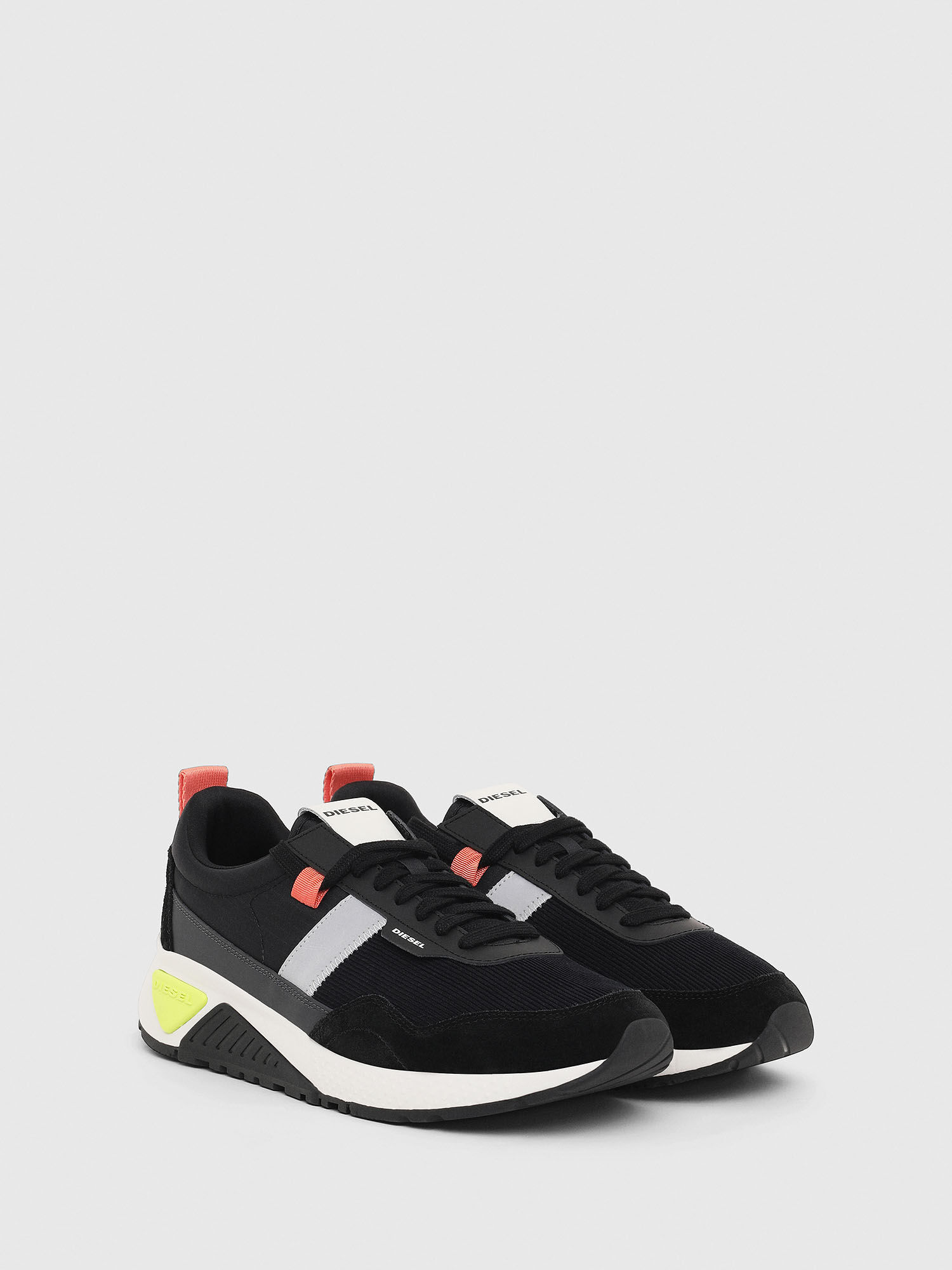 Diesel - S-KB LOW RUN, Herren Sneaker aus Ripstop-Nylon und Wildleder in Schwarz - 2