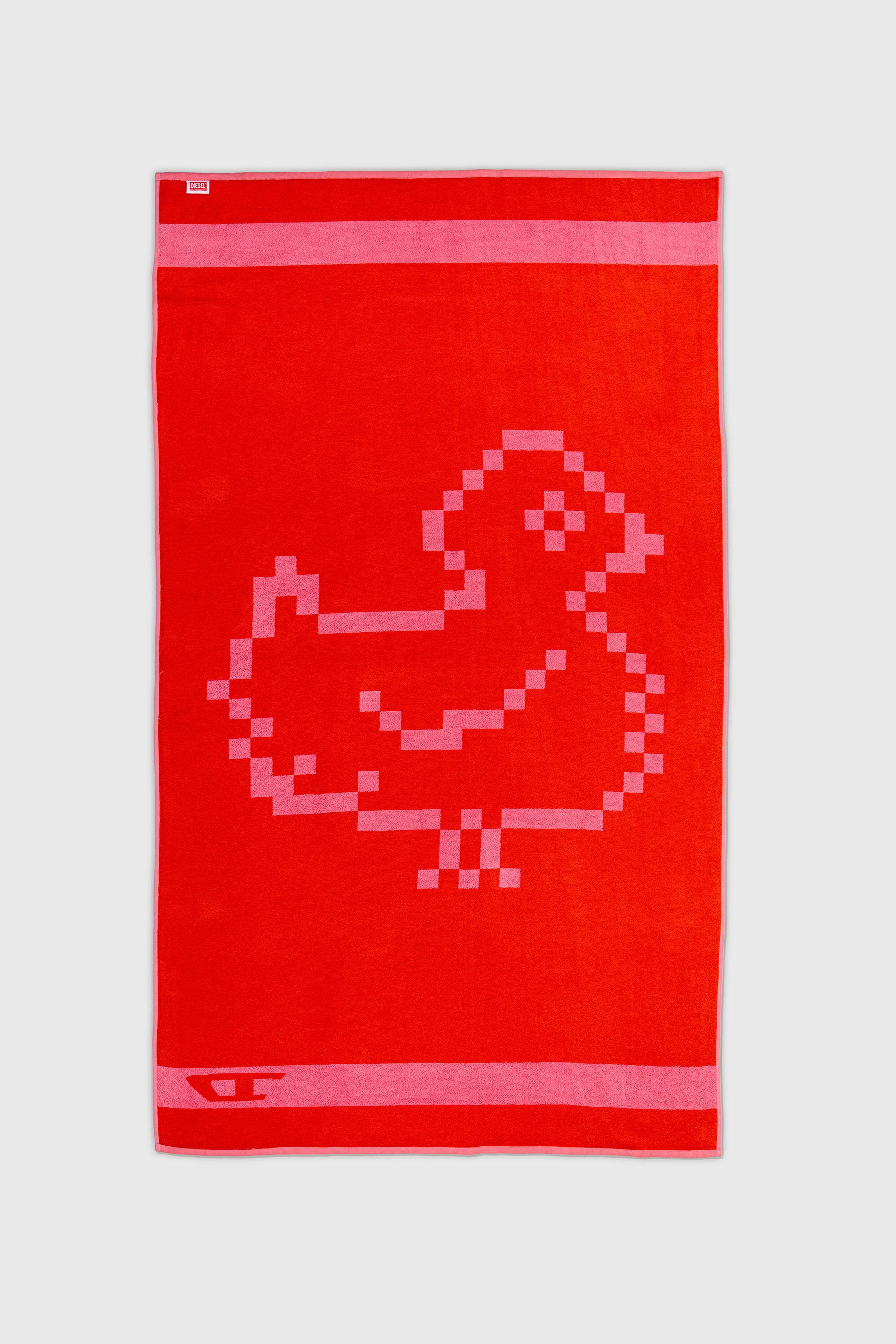 Diesel - 1018133  PIXEL TOYS 1 PINK/RED TOWEL, Unisex's Terry towel 100x180 cm in Red - 2