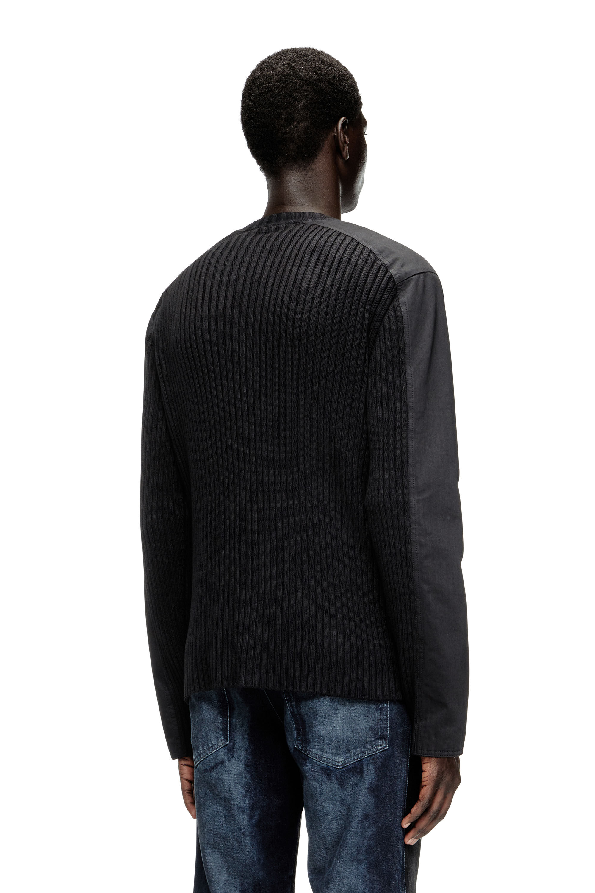 Diesel - K-MATTY, Herren Reißverschluss-Cardigan mit Utility-Einsätzen in null - 4