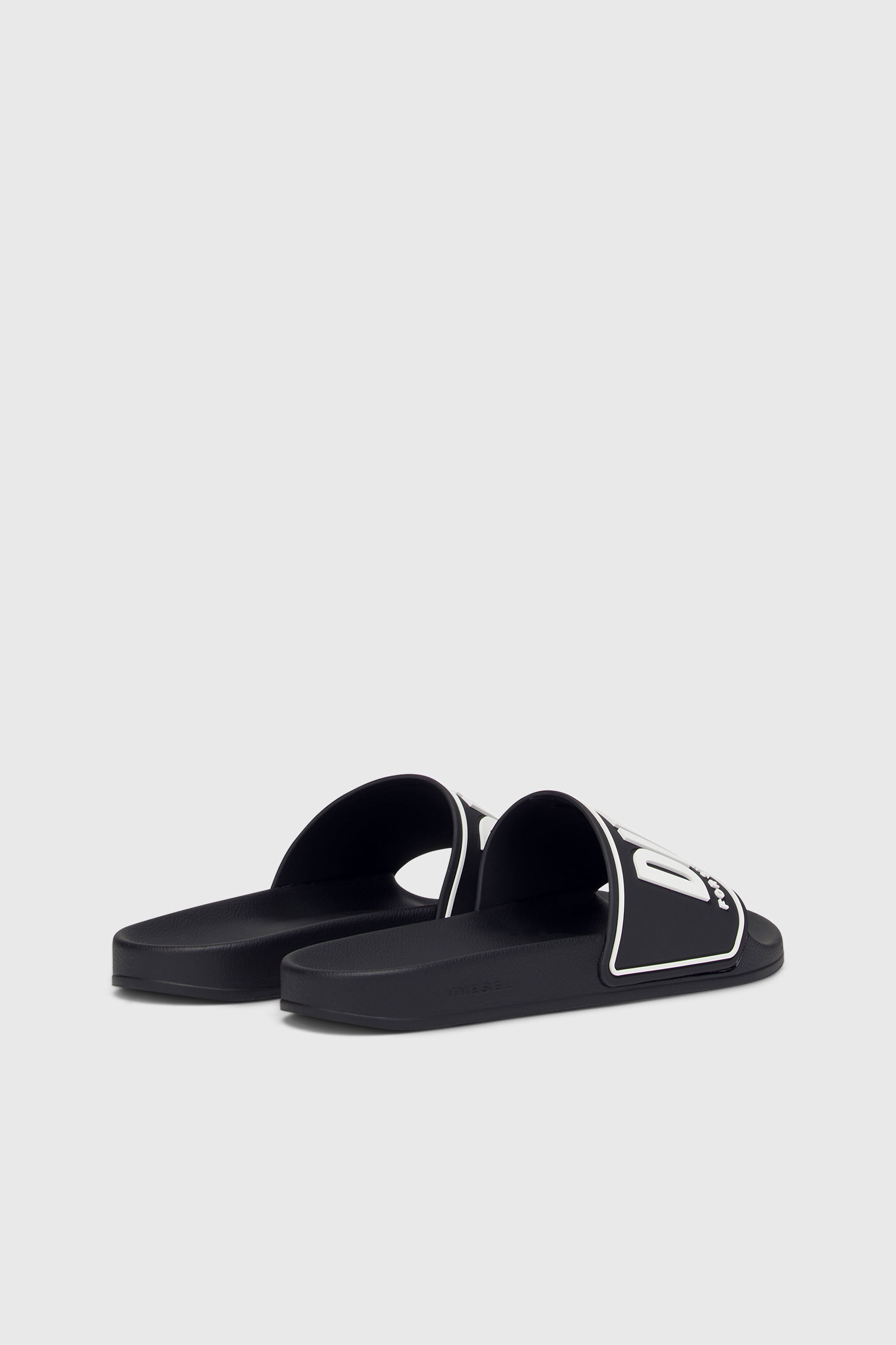 Diesel - SA-MAYEMI CC W, Damen Sa-Mayemi-Pantoletten aus Gummi mit Logopr&auml;gung in Schwarz - 3