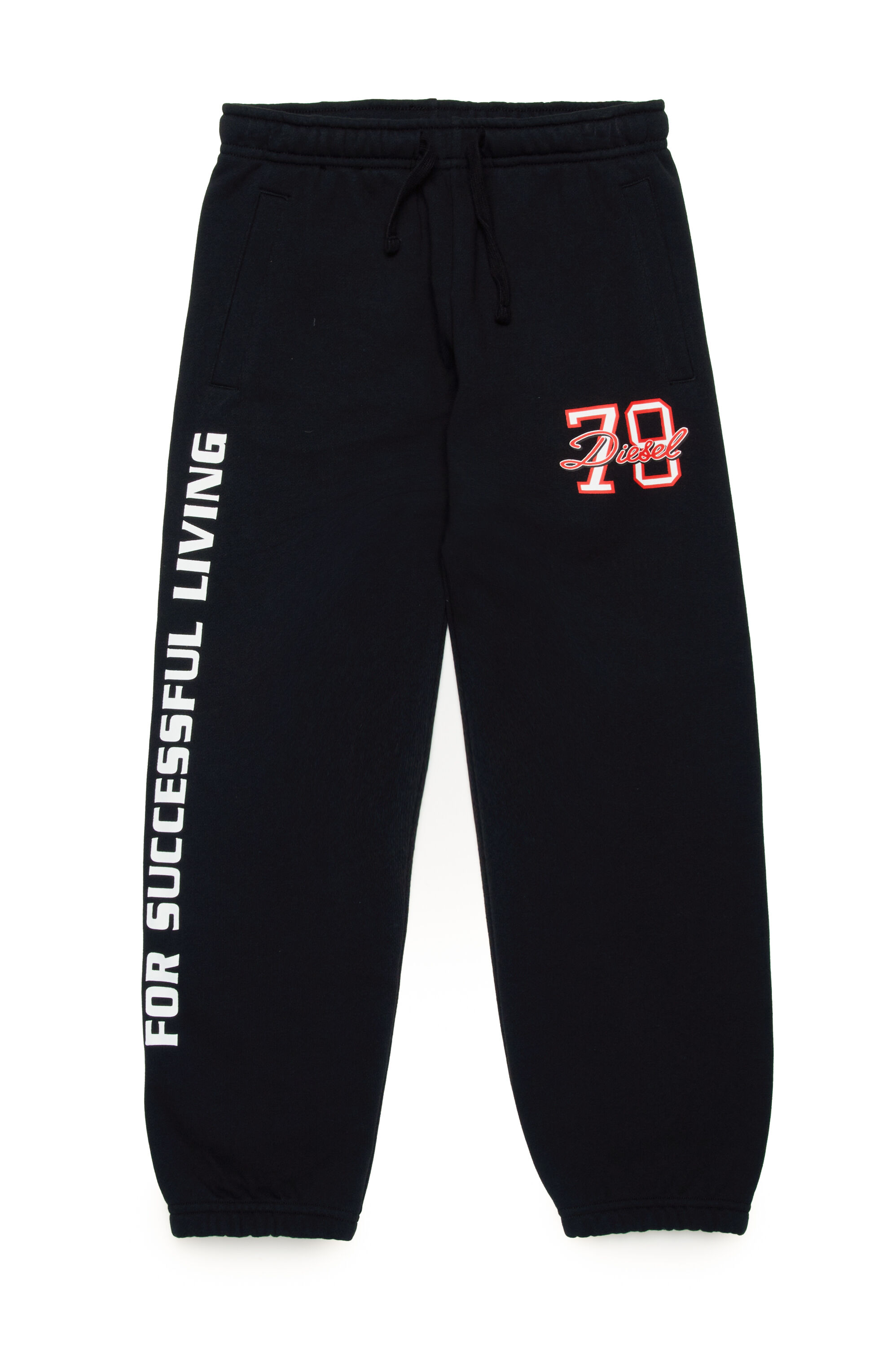 Diesel - PFUDO, Herren Jogginghose mit Logo-Prints in Schwarz - 1