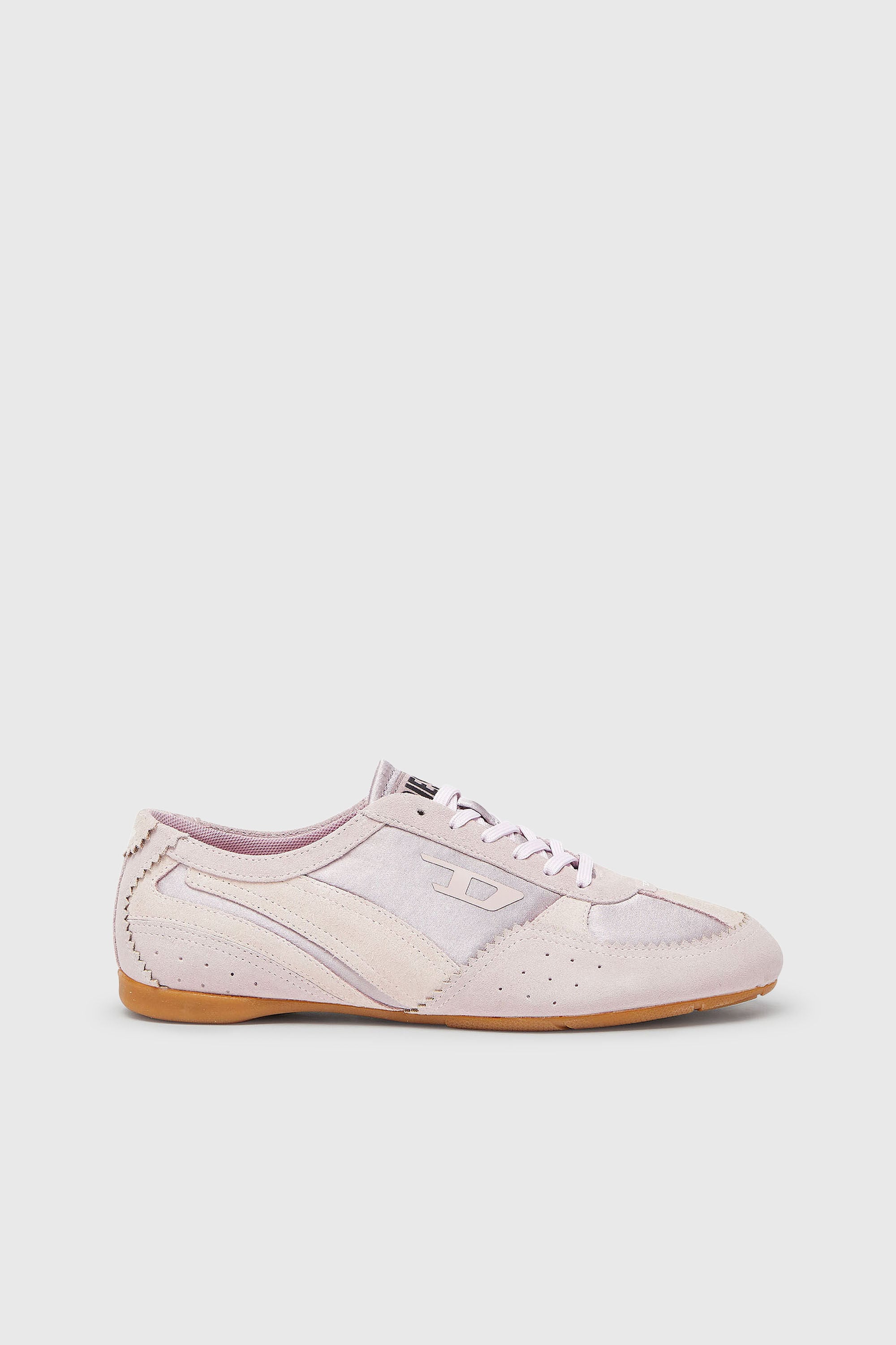 Diesel - D-MILE LOW II W, Damen D-Mile &ndash; Flat-Sneakers mit Wildleder-Overlays in Rosa - 1