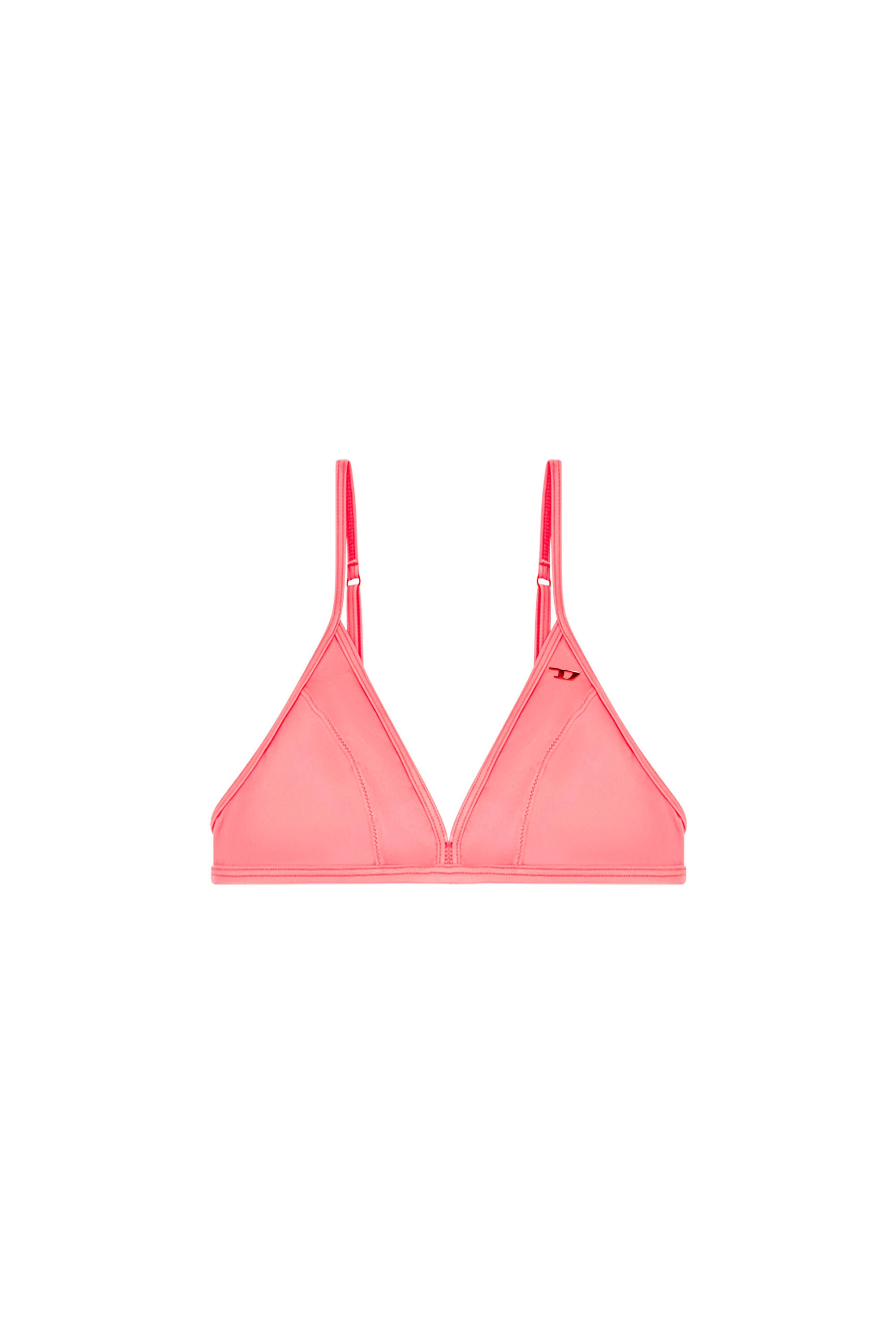 Diesel - BFB-MARISOL, Woman Neon triangle bikini top with D logo in Pink - Image 5