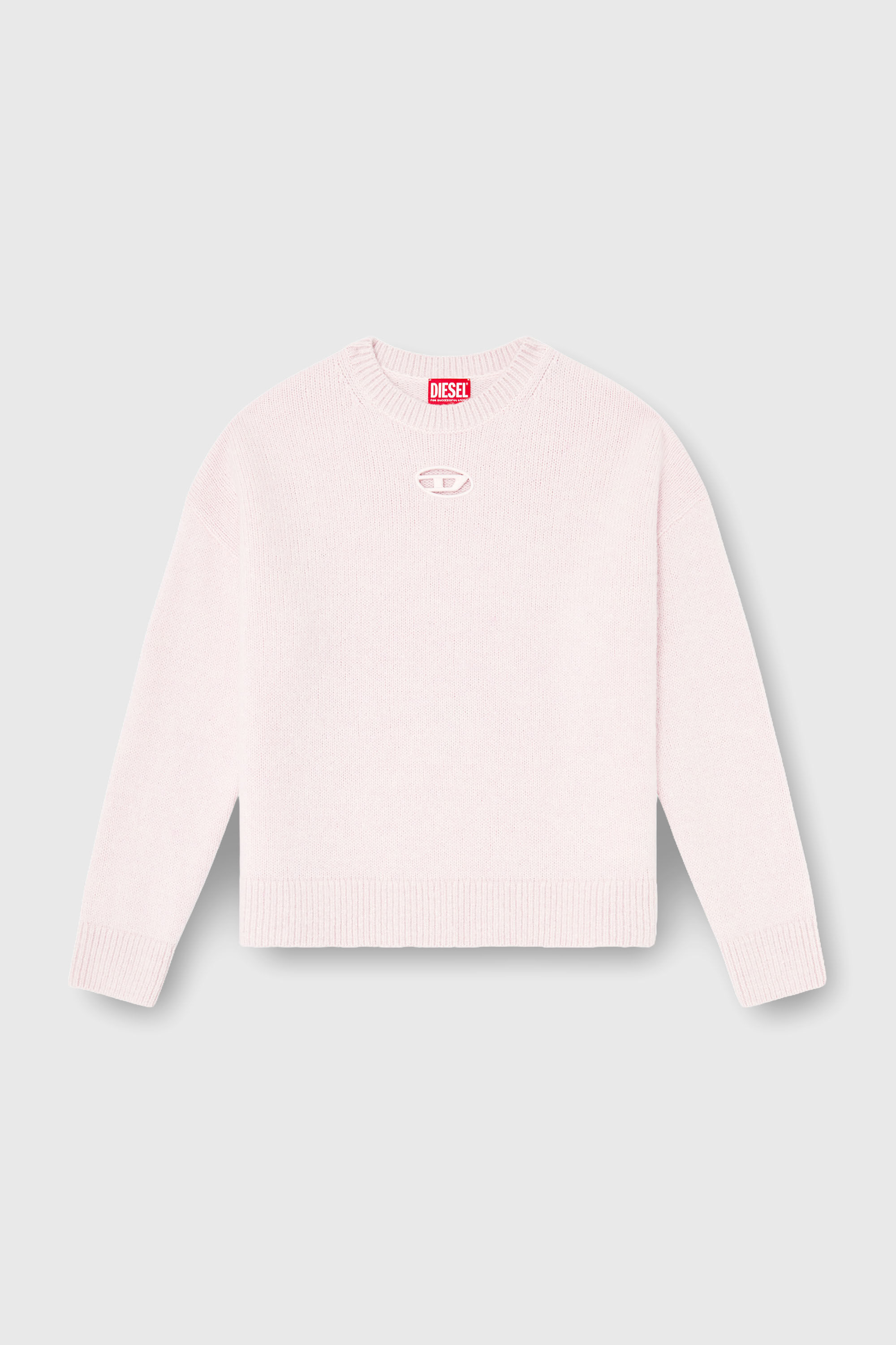 Diesel - M-AREETA, Damen Pullover aus Woll- und Alpakamischung in Rosa - 2