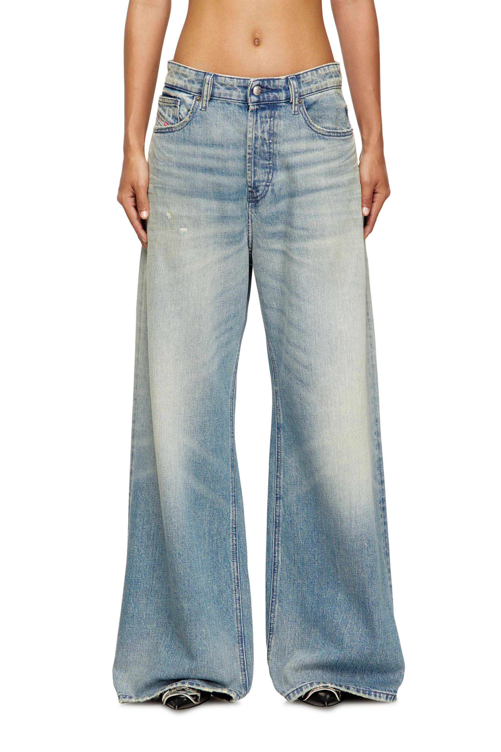 Diesel - Damen Relaxed Jeans 1996 D-Sire 0DBEC, Hellblau - 3