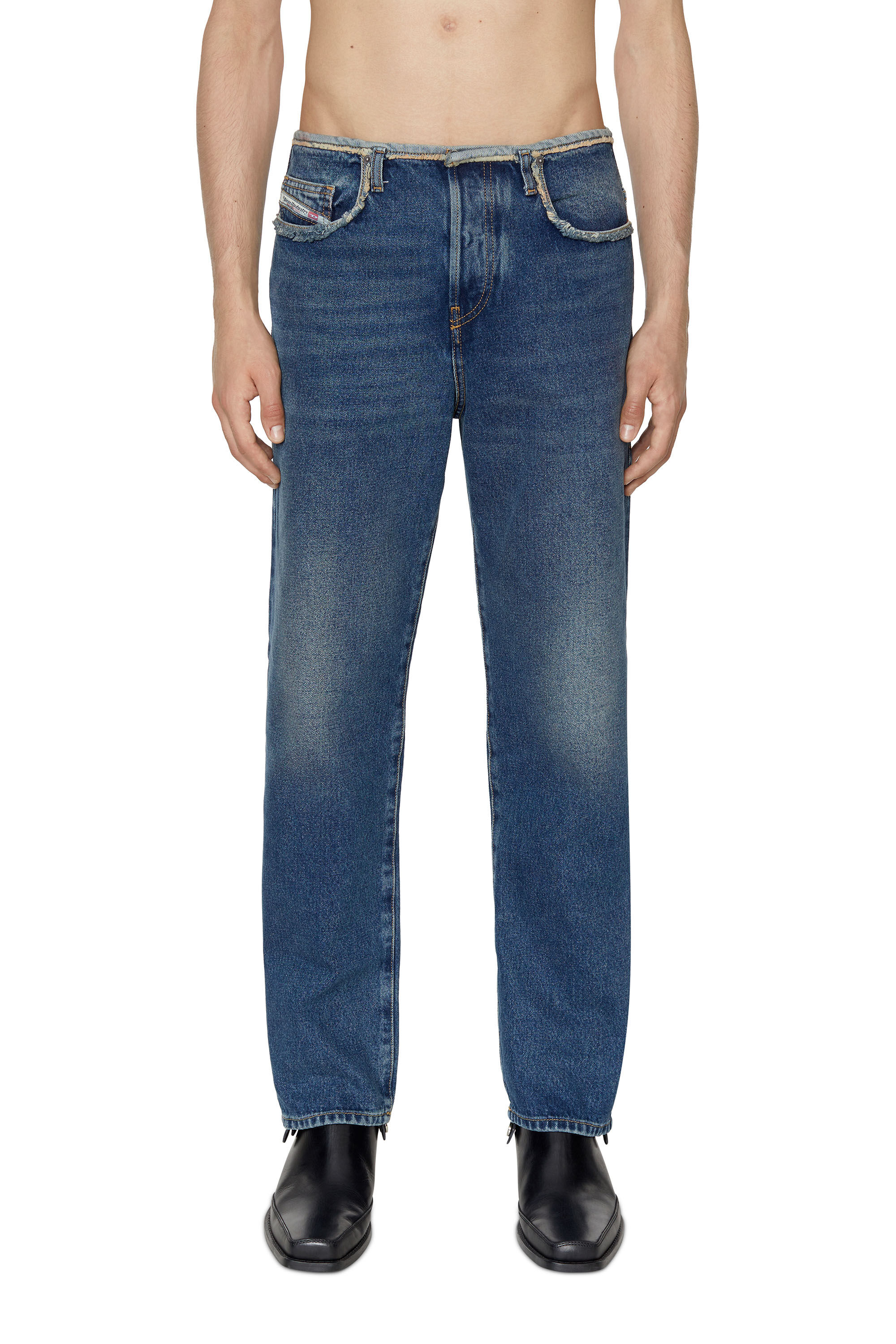 Diesel - D-Pend 007F2 Straight Jeans, Mittelblau - Image 3