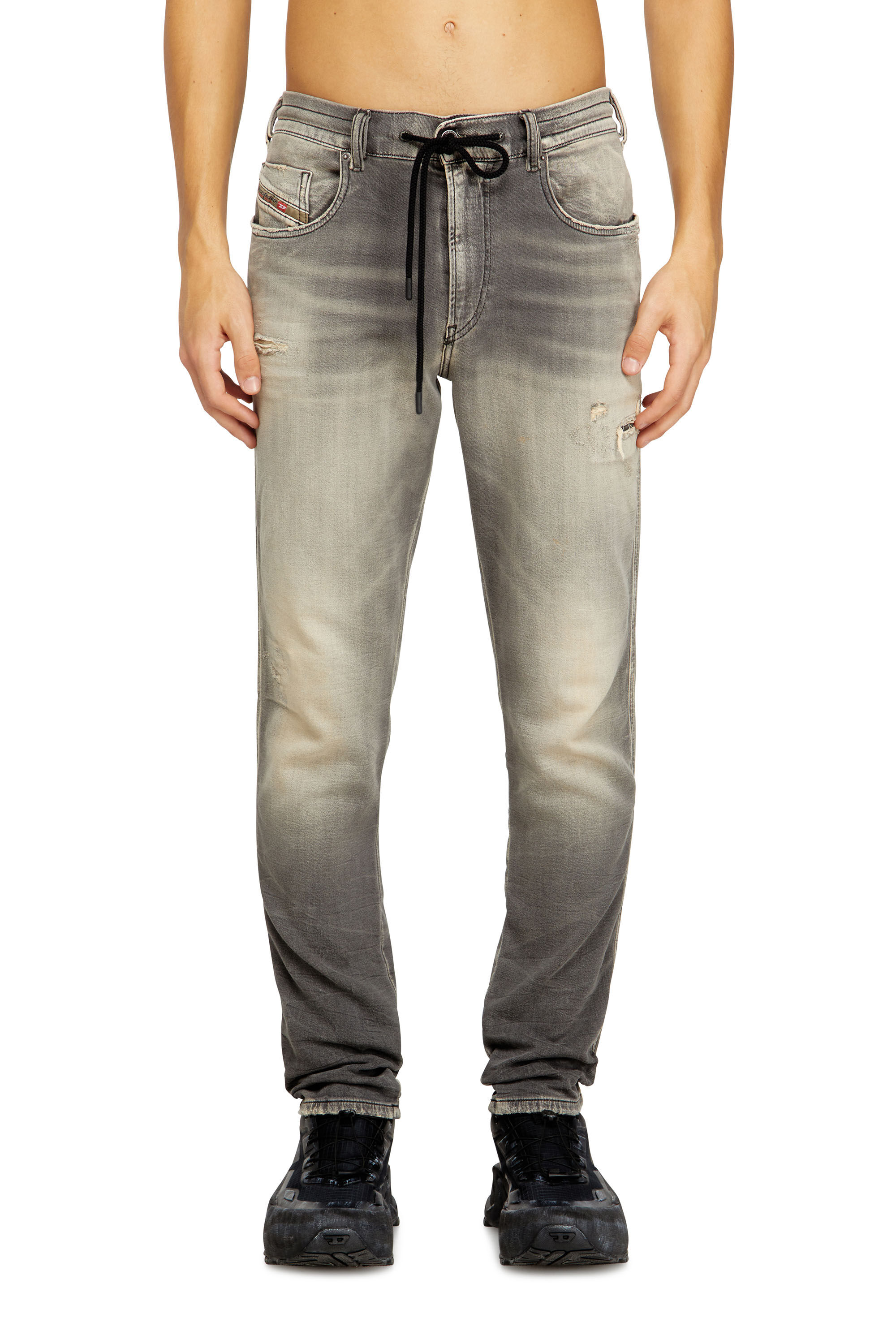 Diesel - Herren Slim 2062 D-Strukt Joggjeans® 068UH, Hellgrau - 3