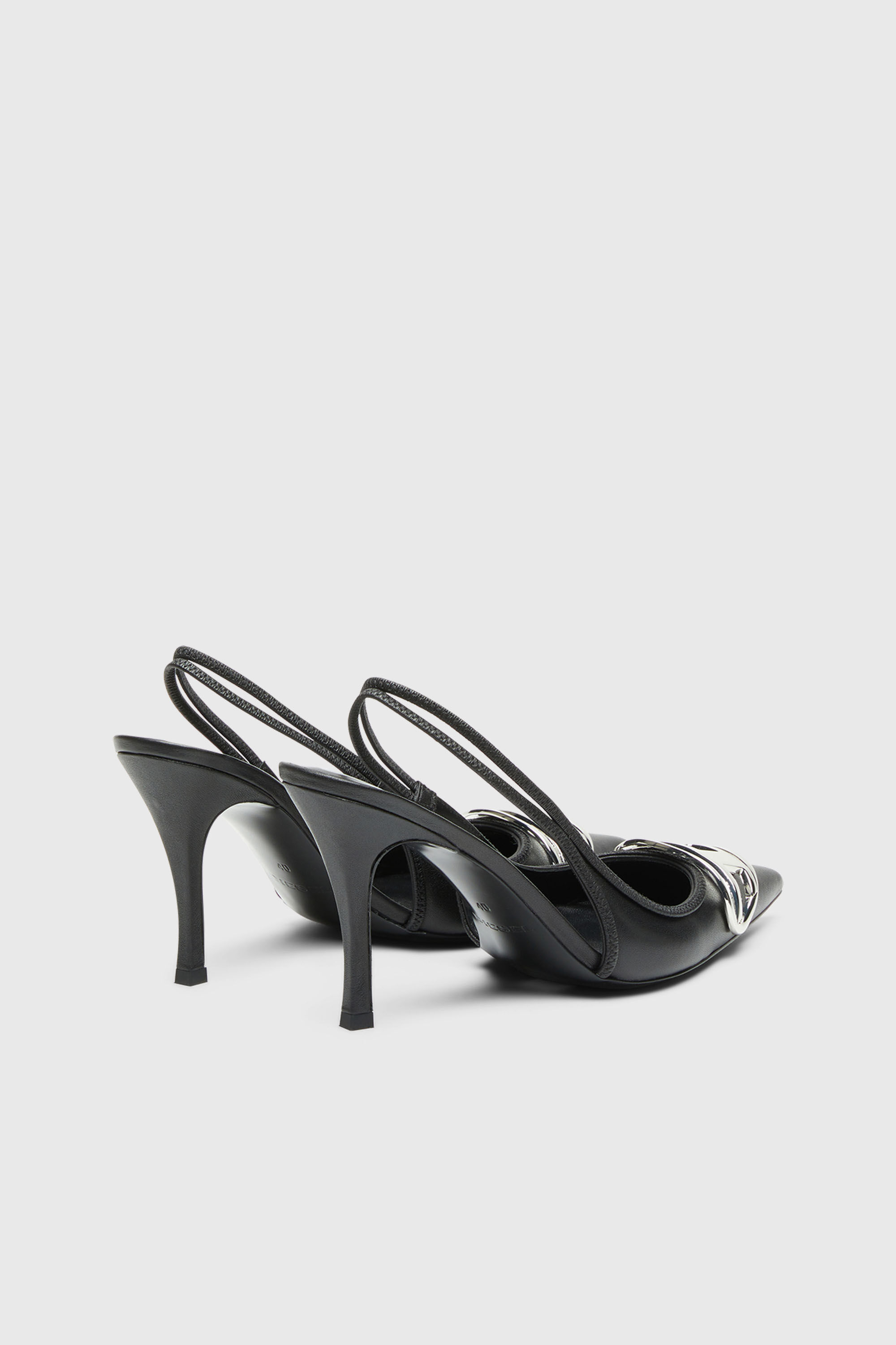 Diesel - D-VENUS SB, Damen D-Venus-Slingback-Pumps aus Nappa-Leder in Schwarz - 3