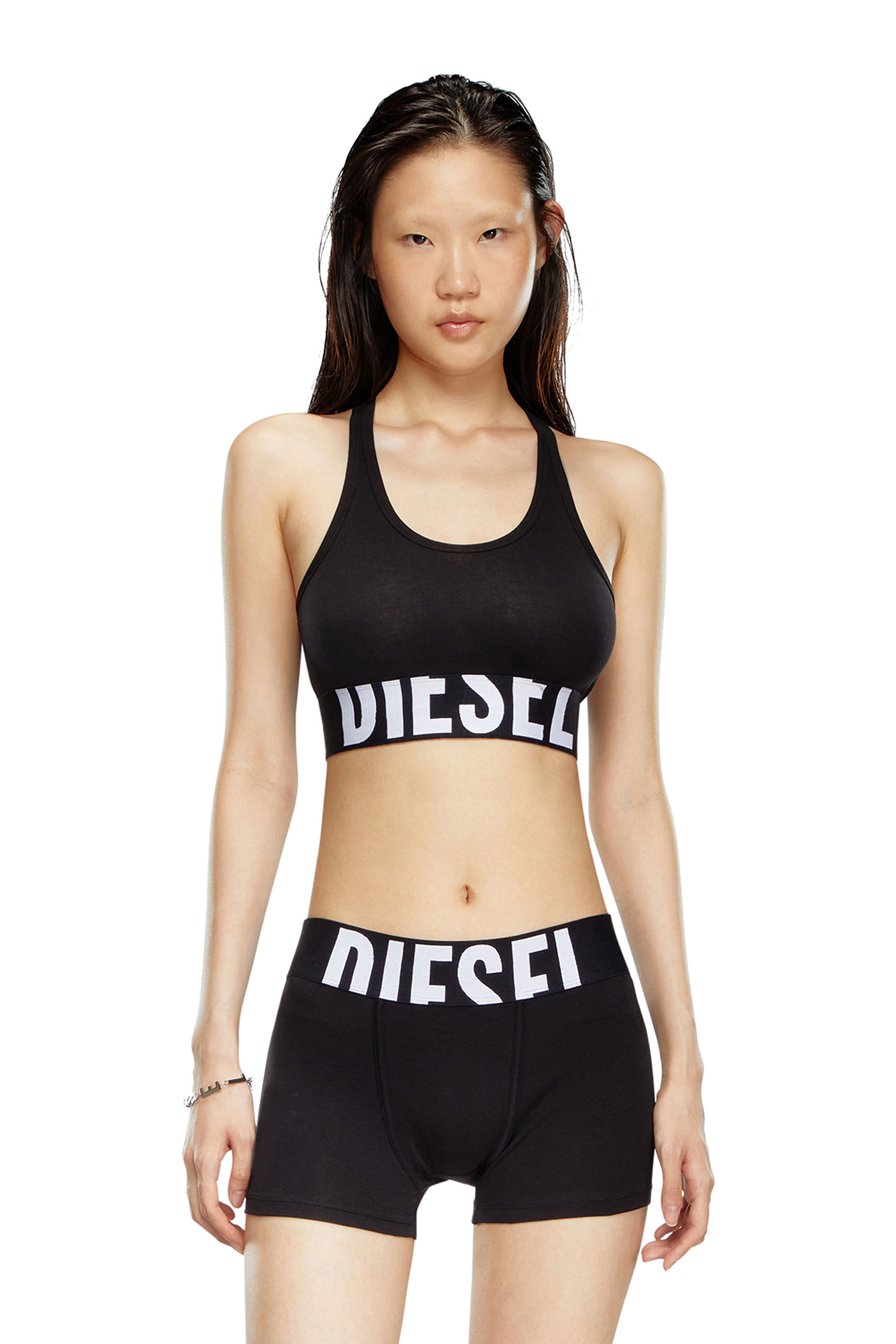 Diesel - UFSB-COTTON-RACE-BRALETTE-XL, Schwarz - Image 3