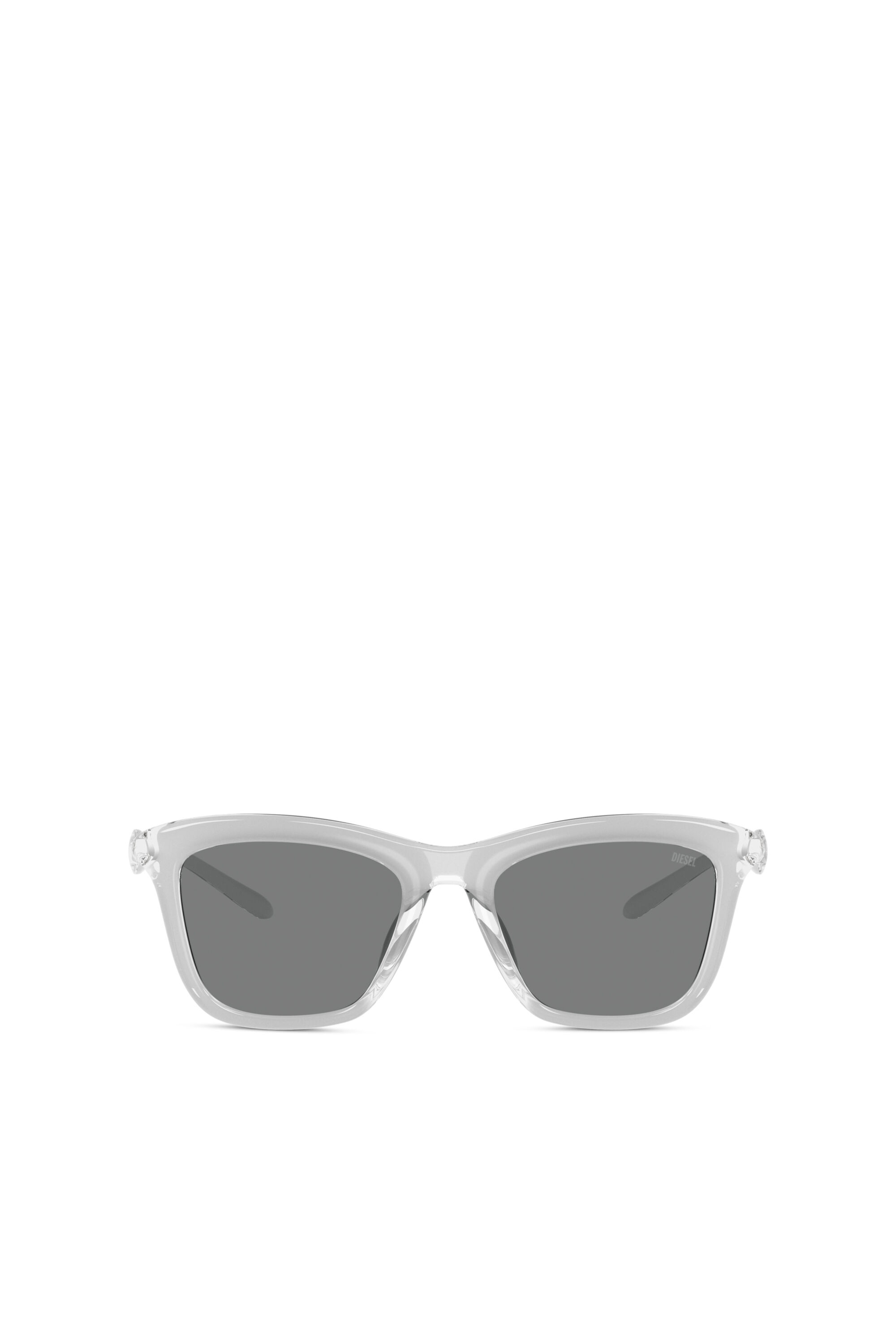 Diesel - 0DL3008U, Unisex Eckige Sonnenbrille in Grau - 1