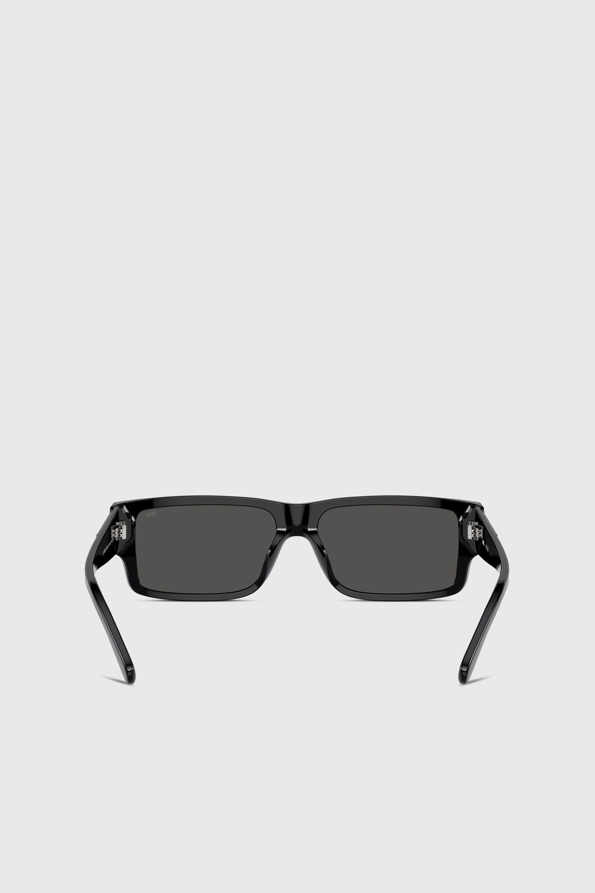 Diesel - 0DL2003 SIZE 57, Herren Rechteckiges Modell Brille in Dunkelgrau - 3