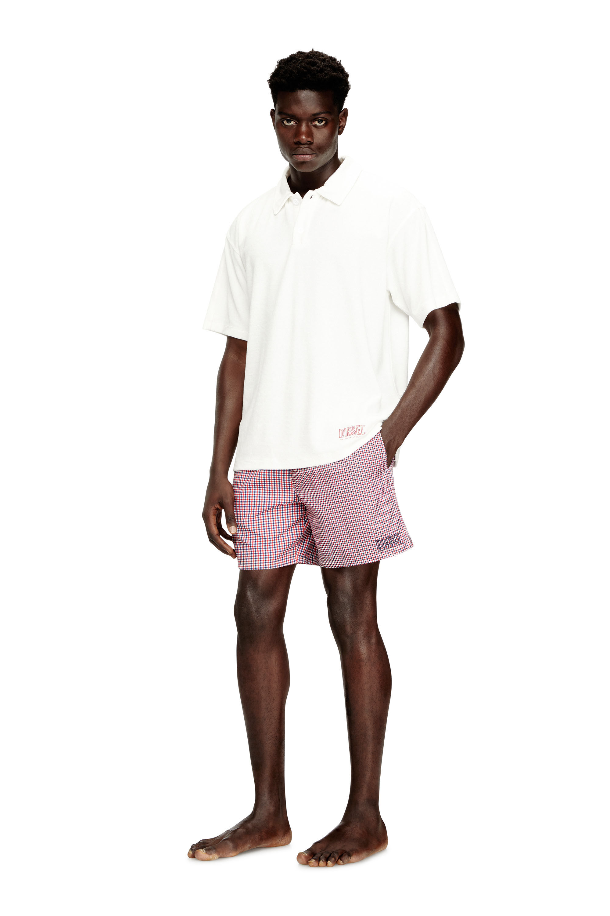 Diesel - SPORT-41-D-CORE, Herren Badeshorts mit gemischten Mustern in null - 2