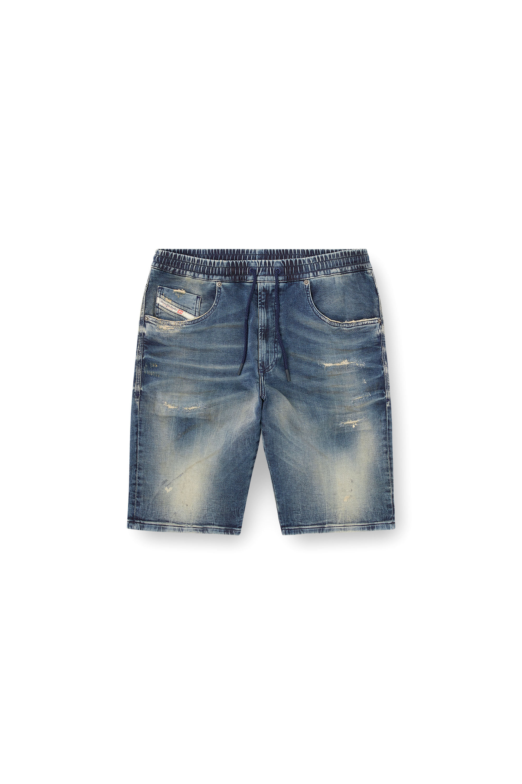 Diesel - 2033 D-KROOLEY-SHORT JOGG, Herren Chinoshorts aus JoggJeans in Dunkelblau - 2