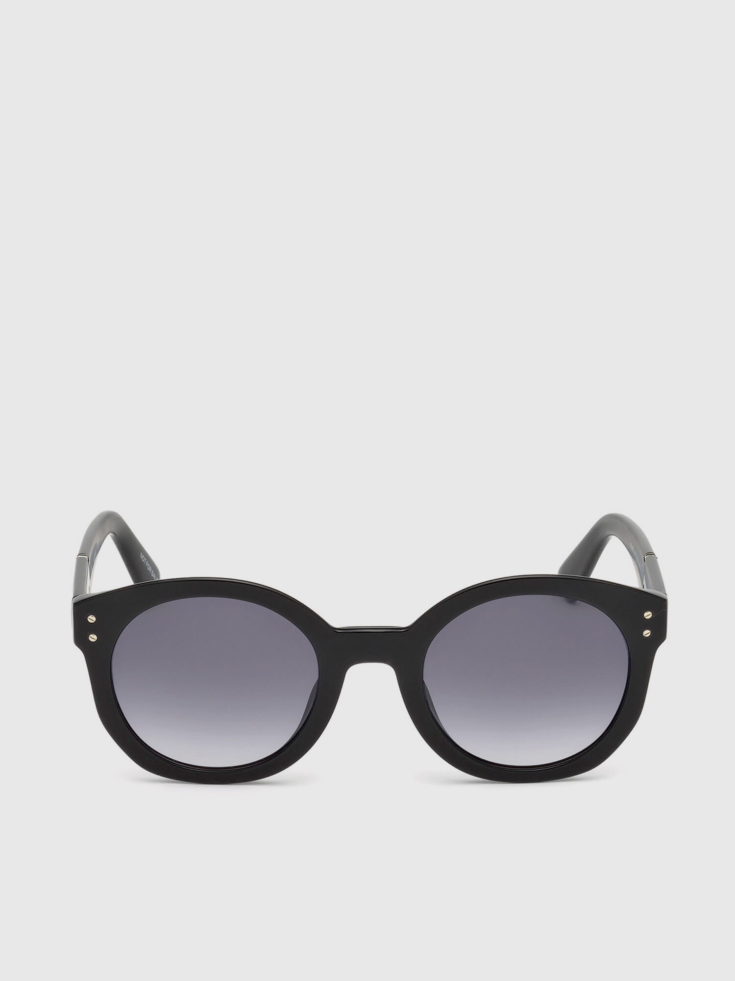 Diesel - DL0252, Damen Sonnenbrille aus Acetat mit großen, runden Gläsern in Schwarz - 1