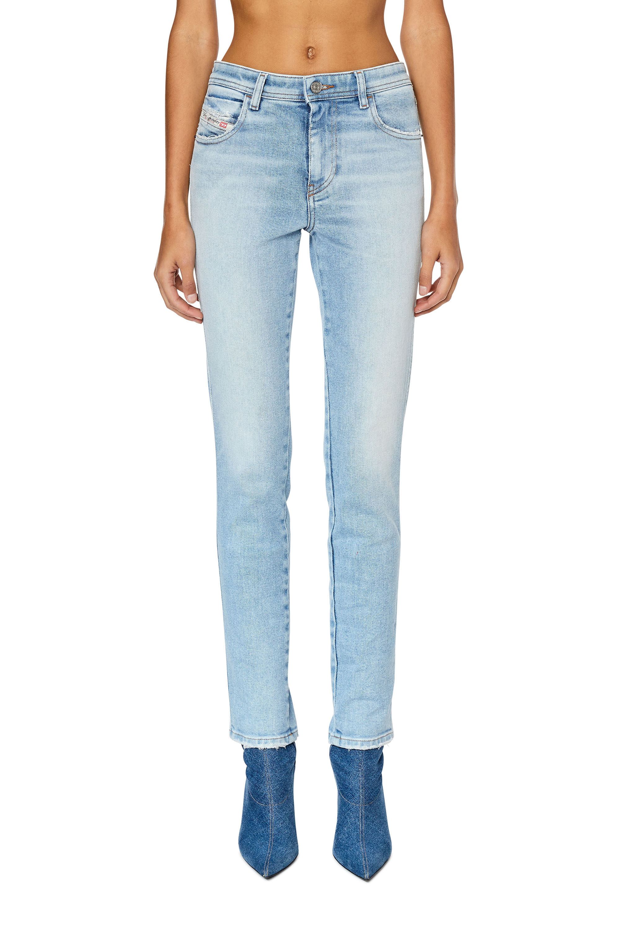 Diesel - 2015 Babhila 09E90 Skinny Jeans, Hellblau - Image 3