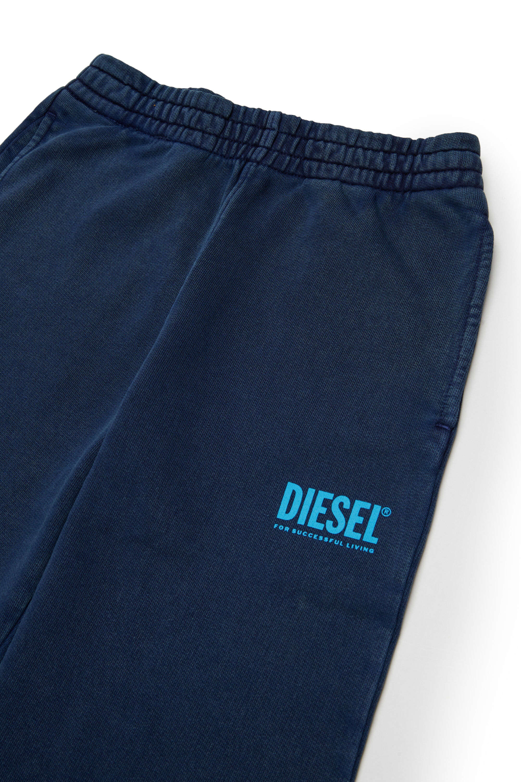 Diesel - PTISEL, Herren Sweatpants aus Baumwolle mit Logo-Print in Dunkelblau - 3