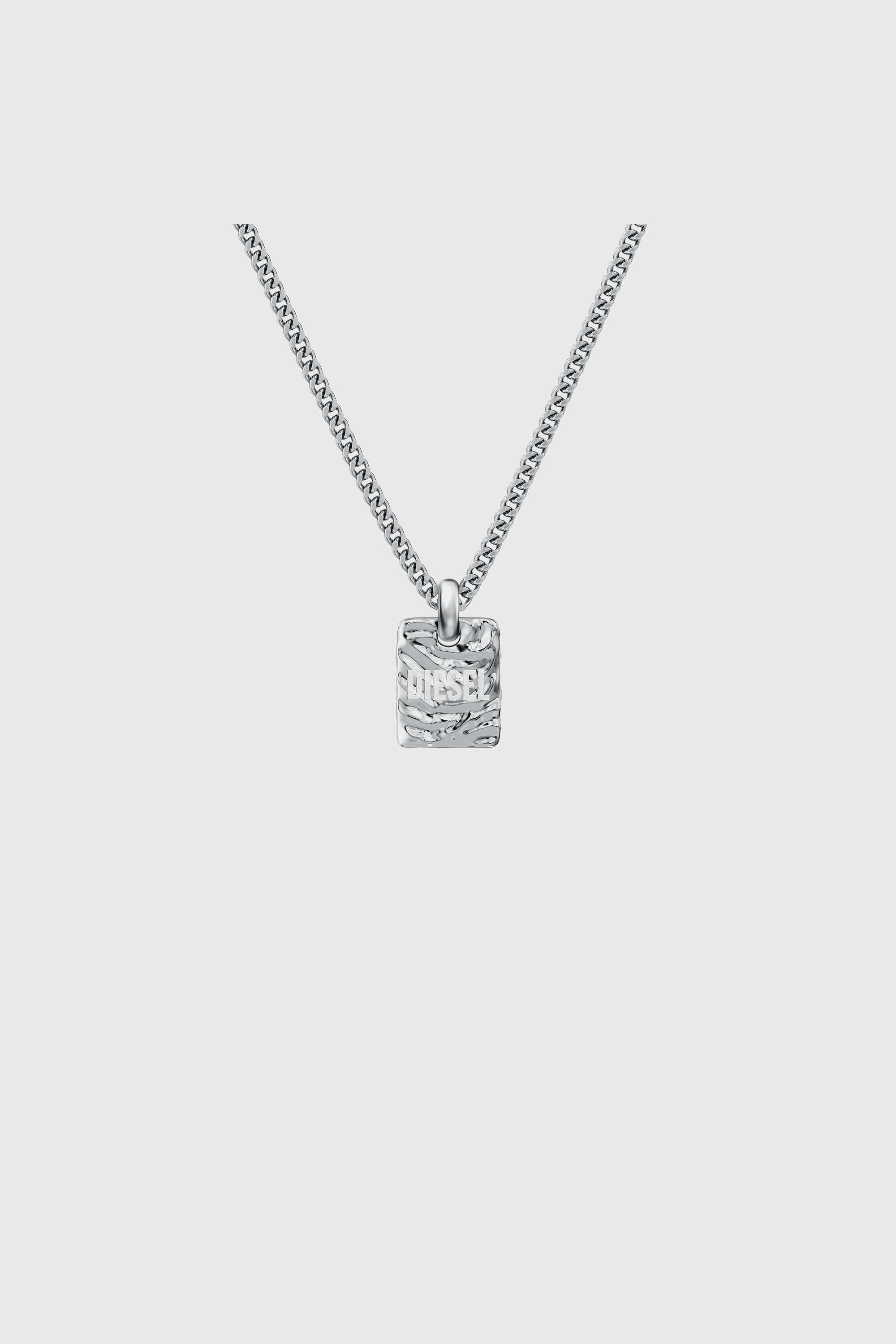 Diesel - DX1734040, Unisex Halskette mit Anh&auml;nger aus Edelstahl in Silber - 2