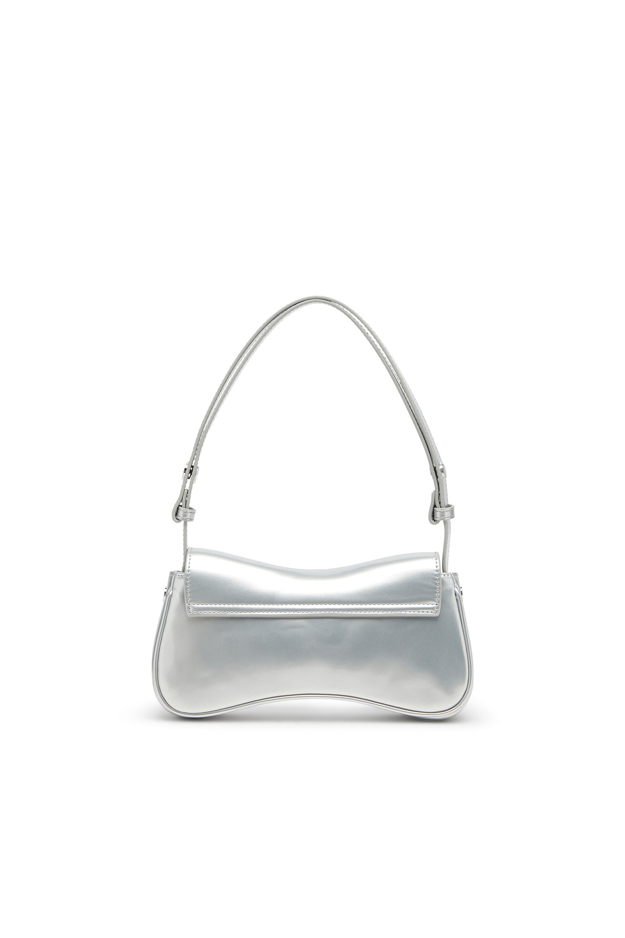 Diesel - PLAY CLUTCH, Damen Play-Clutch in metallic PU in Silber - 2