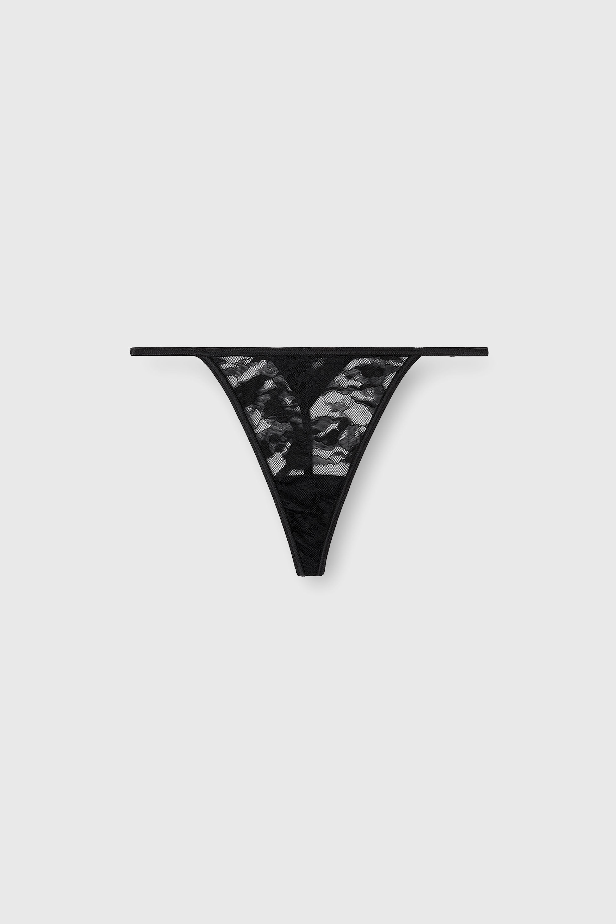 Diesel - STACY-UTLT, Damen String aus Nylonspitze in Schwarz - 2
