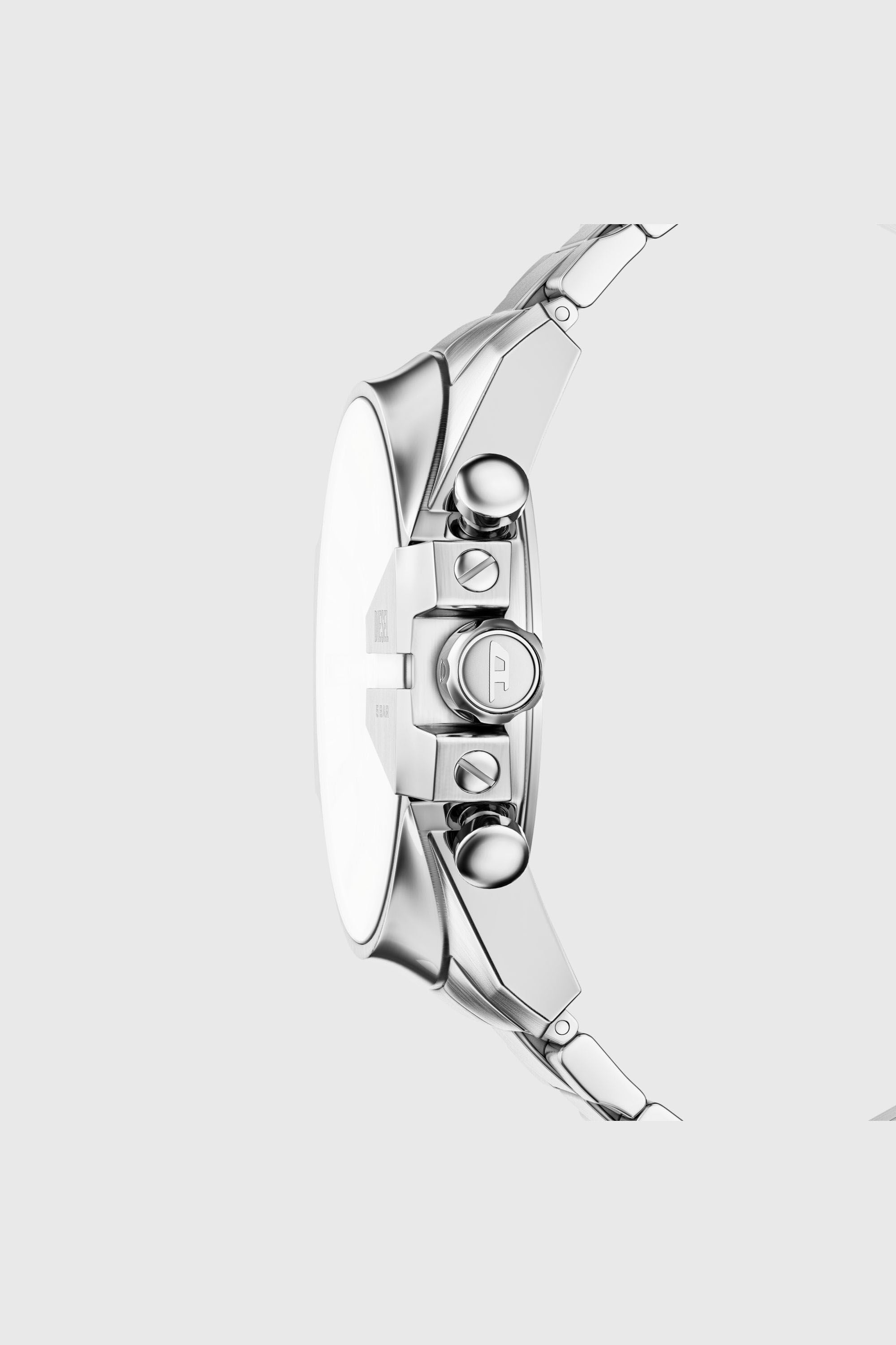 Diesel - DZ4702 WATCH, Herren Mega Chief Slim Edelstahl-Uhr in Silber - 3