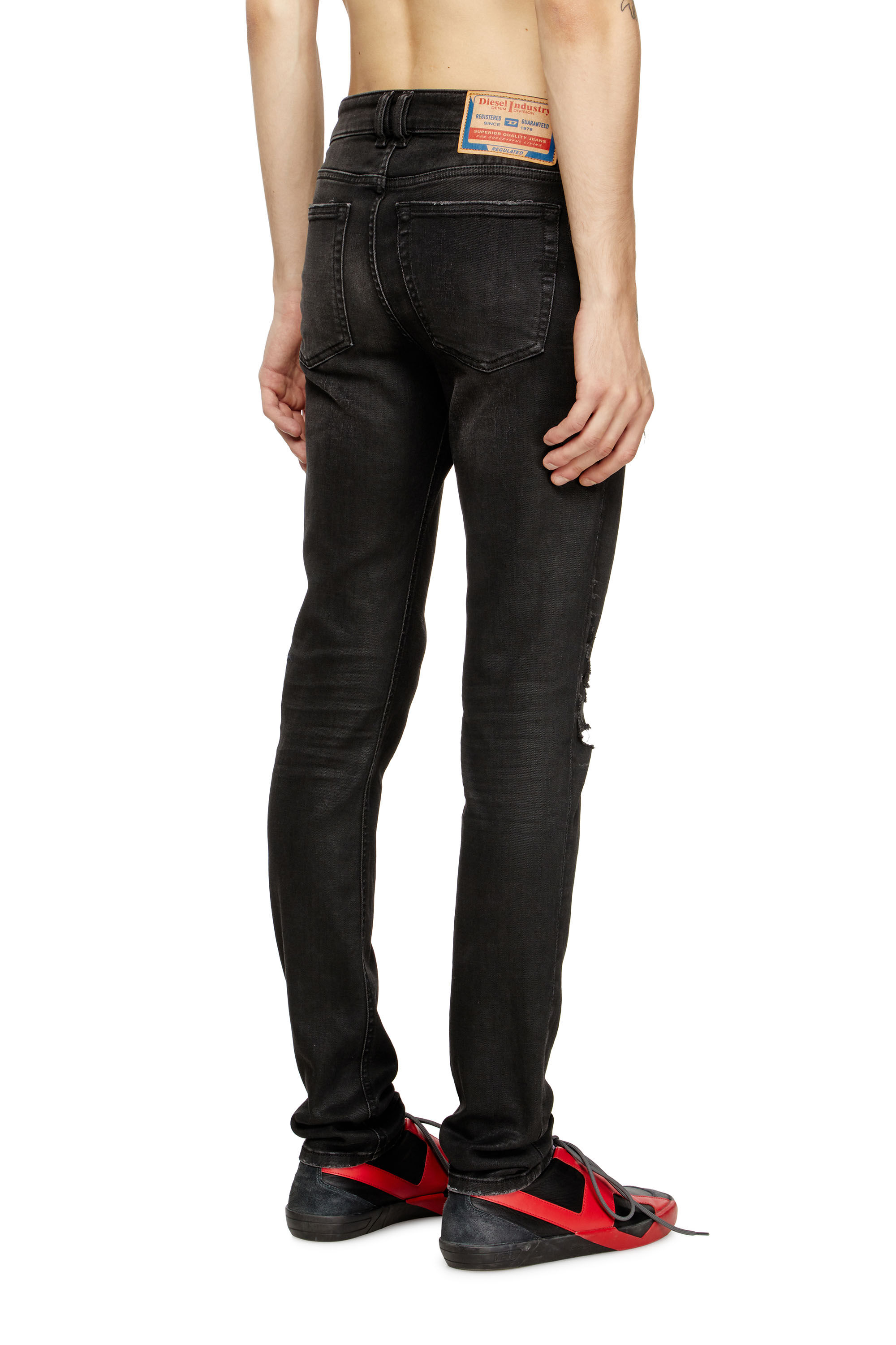Diesel - Herren Skinny Jeans 1979 Sleenker 068SG, Schwarz/Dunkelgrau - 4