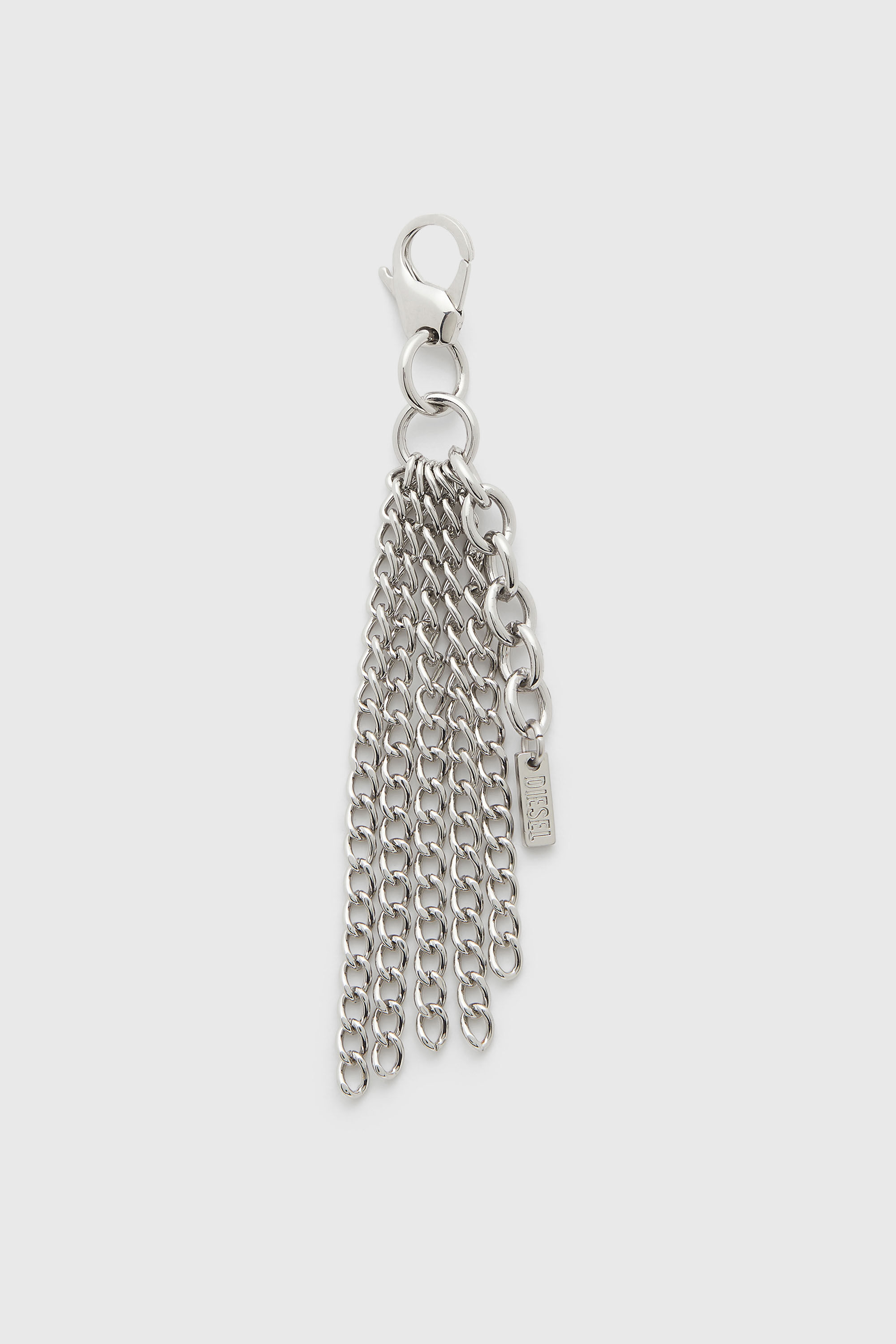 Diesel - CHARM-MULTI CHAIN, Damen Metallschl&uuml;sselanh&auml;nger mit Kettenfransen in Silber - 1