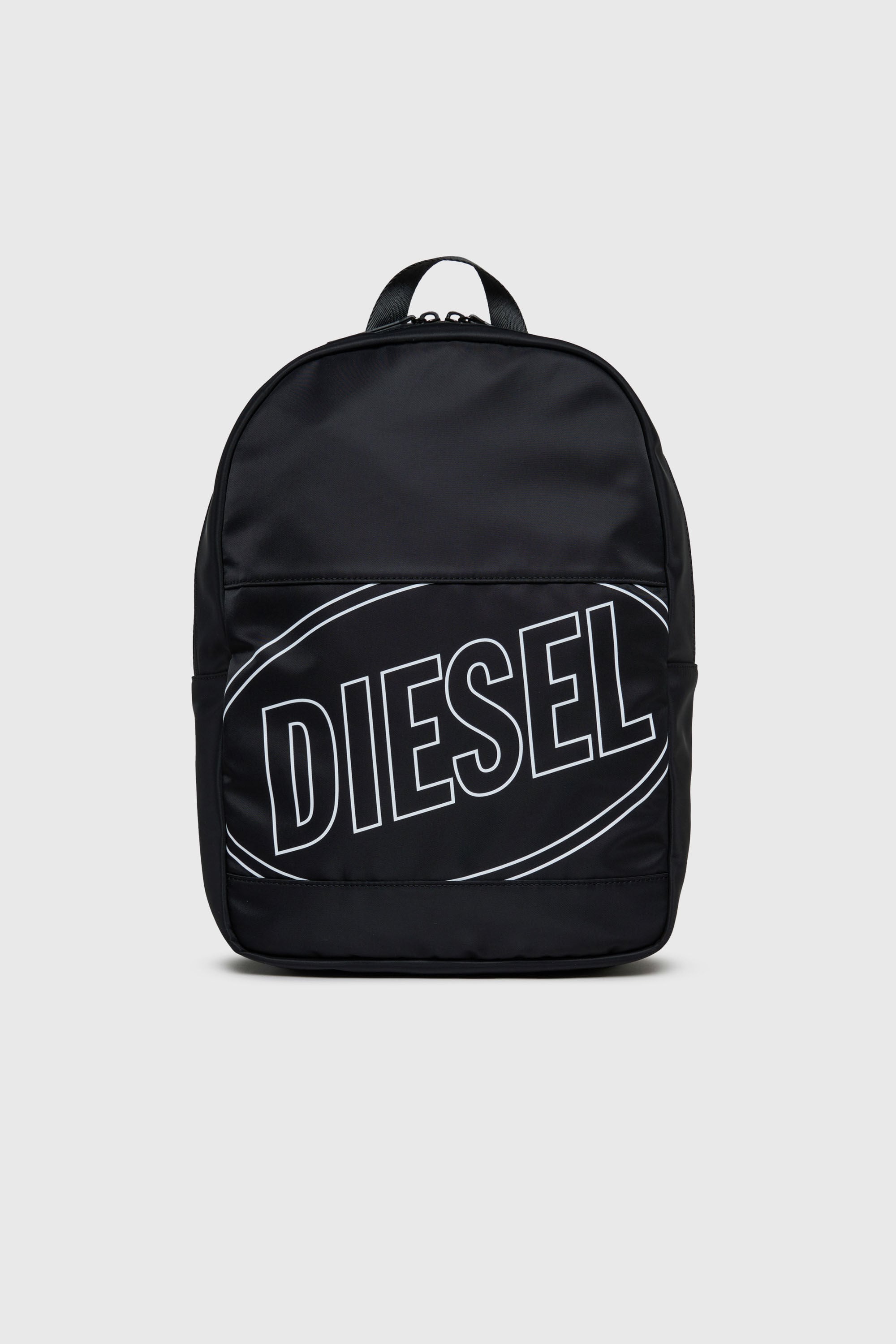 Diesel - WCIRCLE, Herren WCIRCLE - Nylon-Rucksack mit Logo-Print in Schwarz - 1
