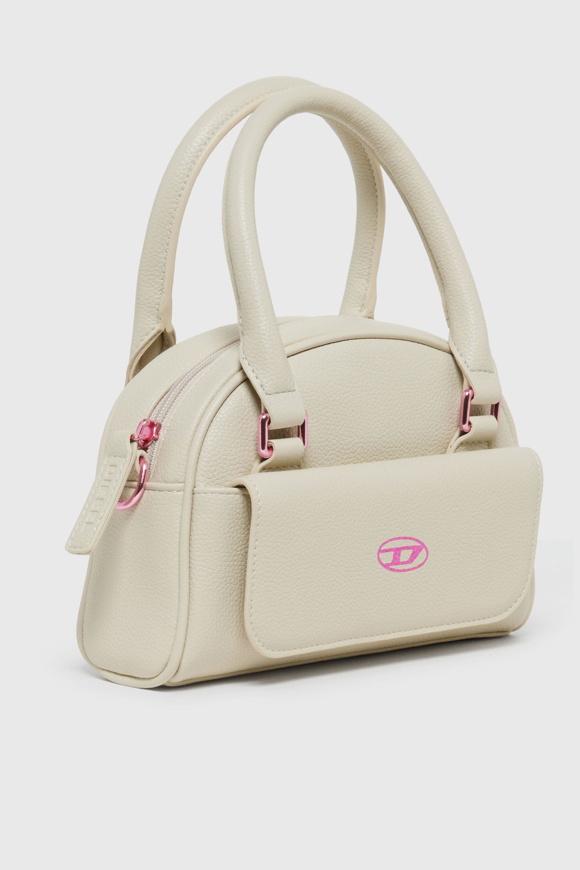 Diesel - WREDY, Damen WREDY - Tasche aus genarbtem beschichtetem Gewebe in Wei&szlig; - 3