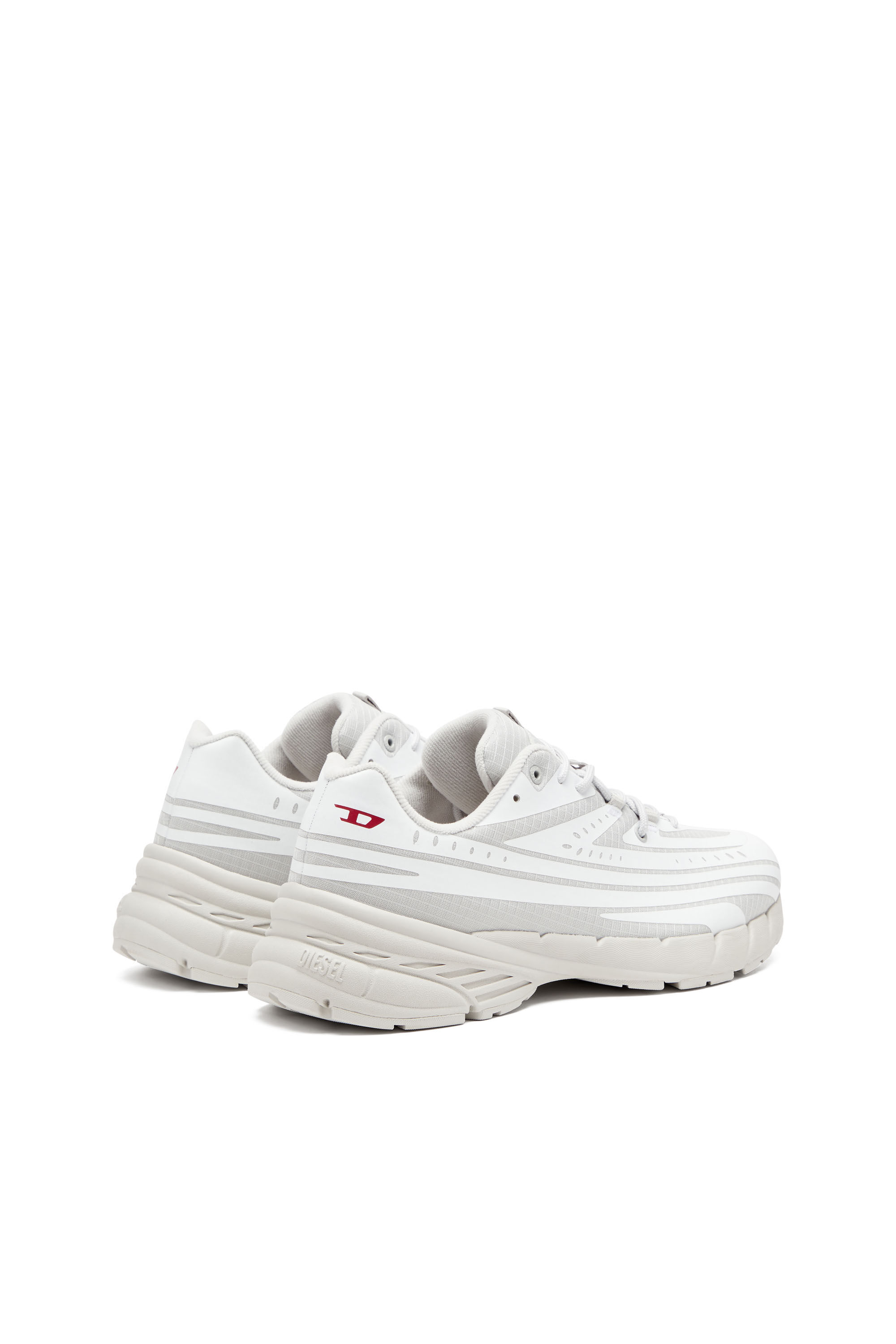 Herren D Airspeed Low Gestreifte Sneakers aus beschichtetem Ripstop Bunt Diesel