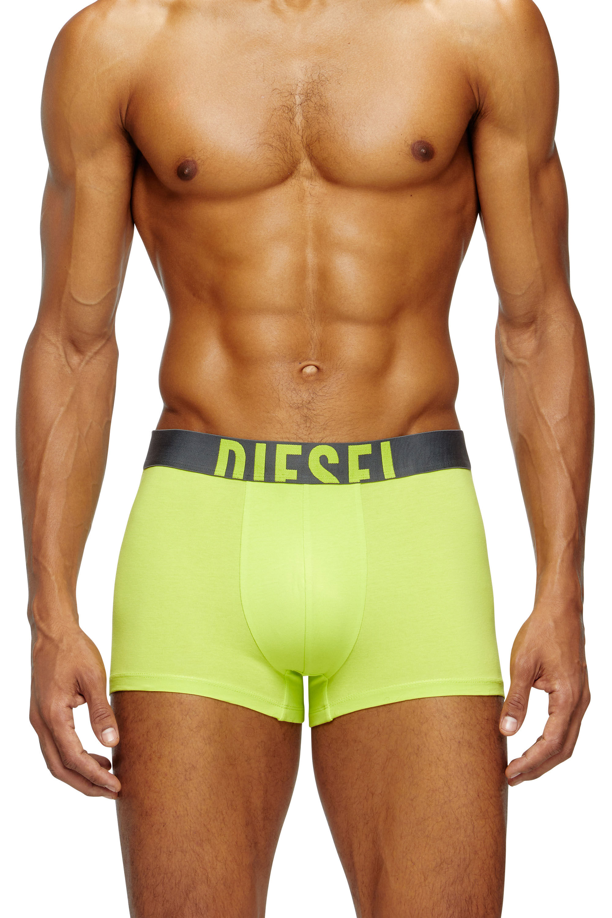 Diesel - DAMIEN-D-POP-3PACK-40, Herren Retropants im Dreierpack aus Baumwollstretch in Grau/Grün - 3