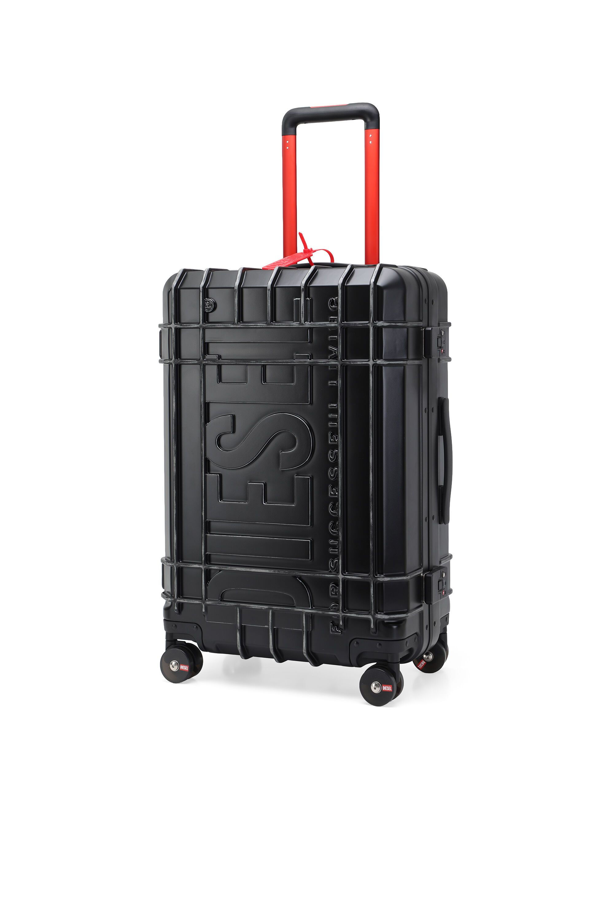 Diesel - DIESEL PC STRONG IMAGE TROLLEY- DSL003, Unisex Robuster Kabinenkoffer 24" in Schwarz - 5