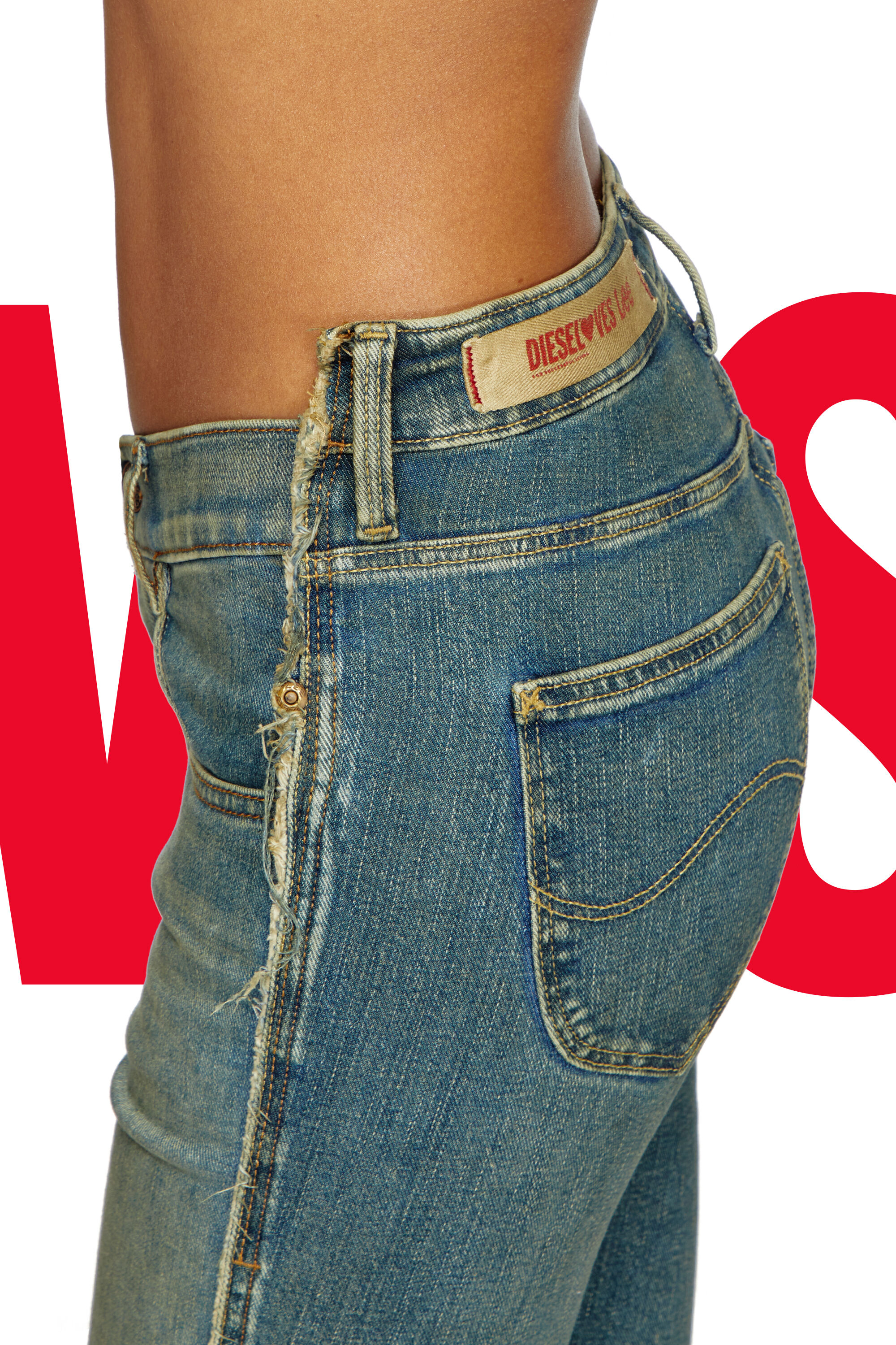 Diesel - Damen Regular Jeans Dieseloves 01 09N01, Dunkelblau - 4