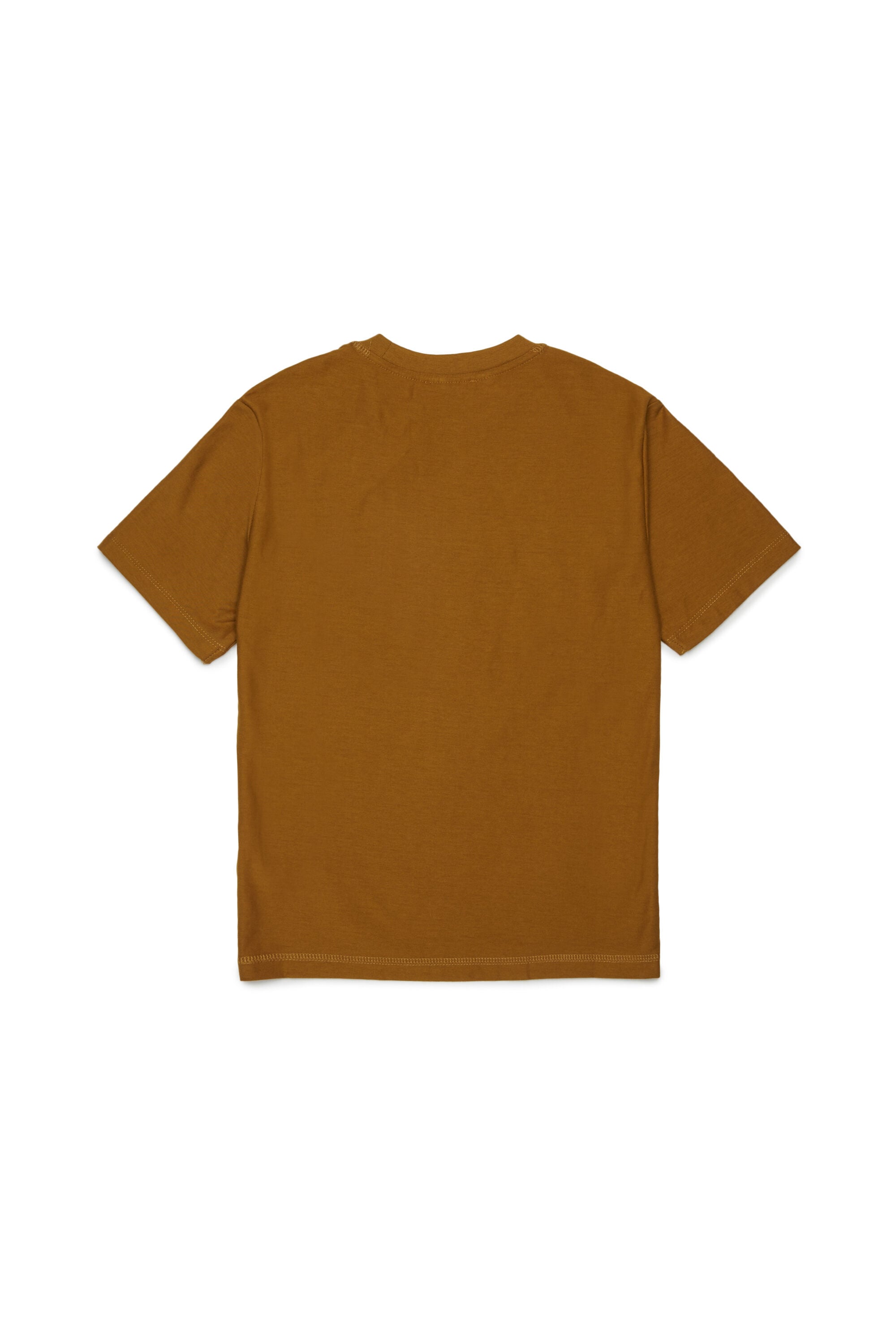 Diesel - TFRIT OVER, Herren T-shirt mit Oval D Logo und Streifeneffekt in Braun - 2