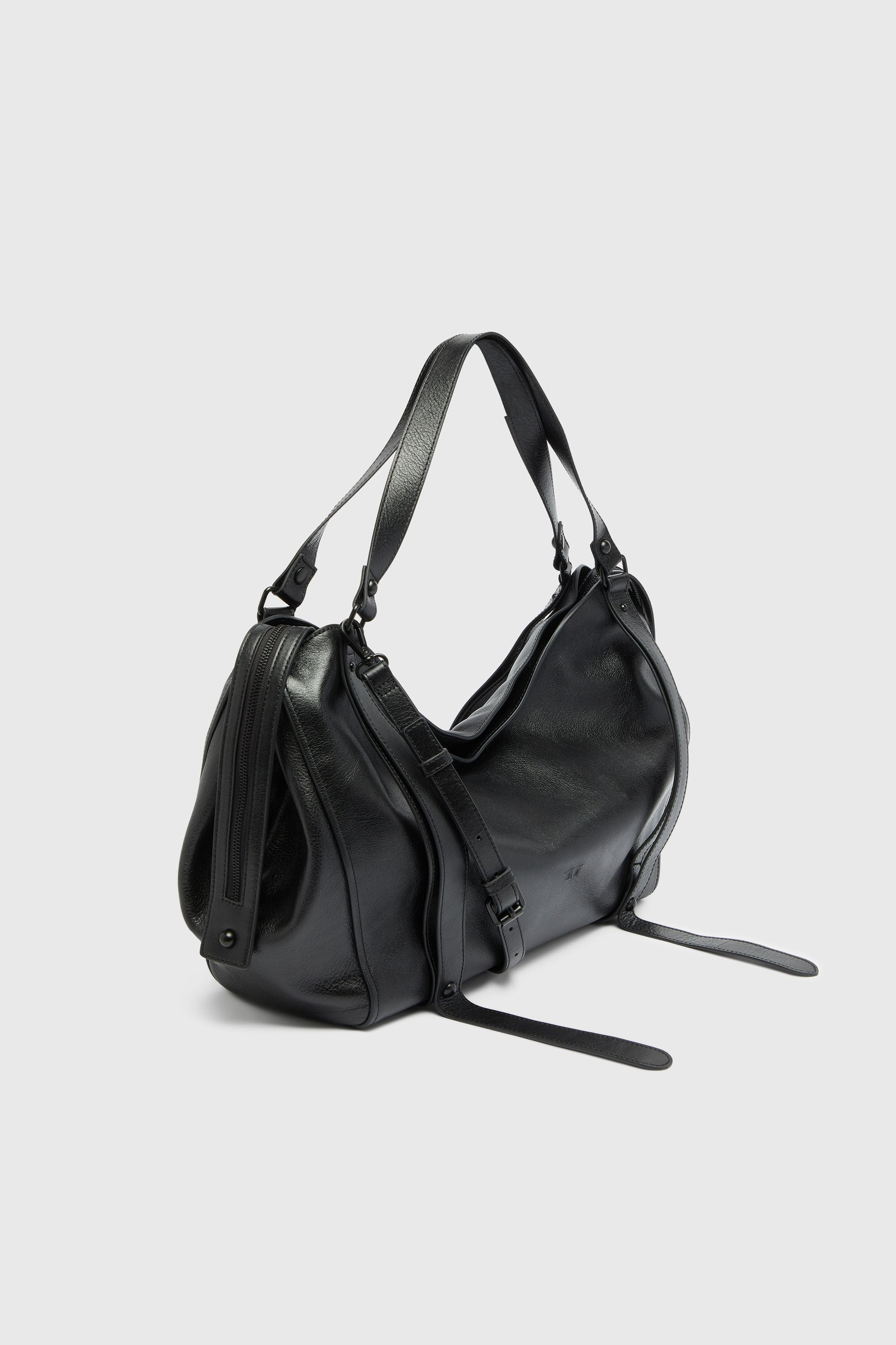 Diesel - D-ONE TOPHANDLE L, Unisex D-One-Large Henkeltasche aus Leder in Schwarz - 5