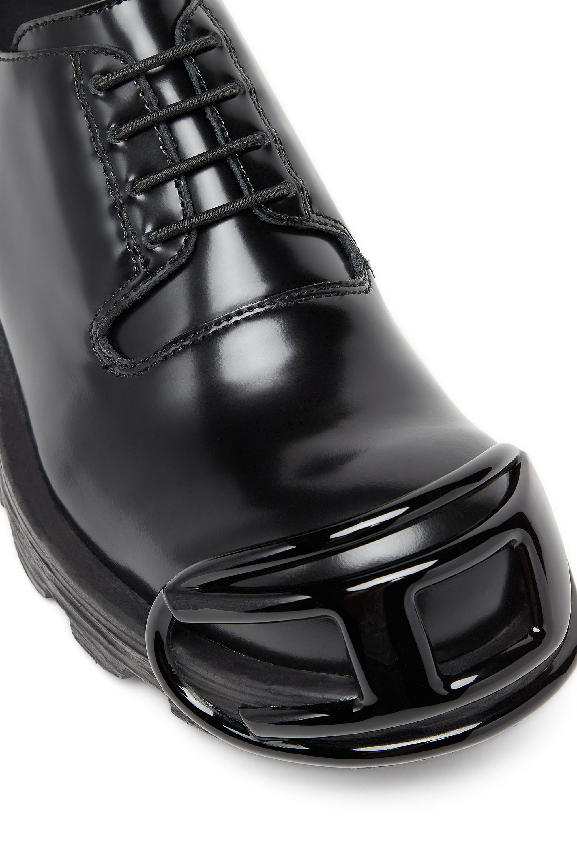 Herren D-Hammer-Schnürschuhe aus Leder mit Oval D-Zehenkappe