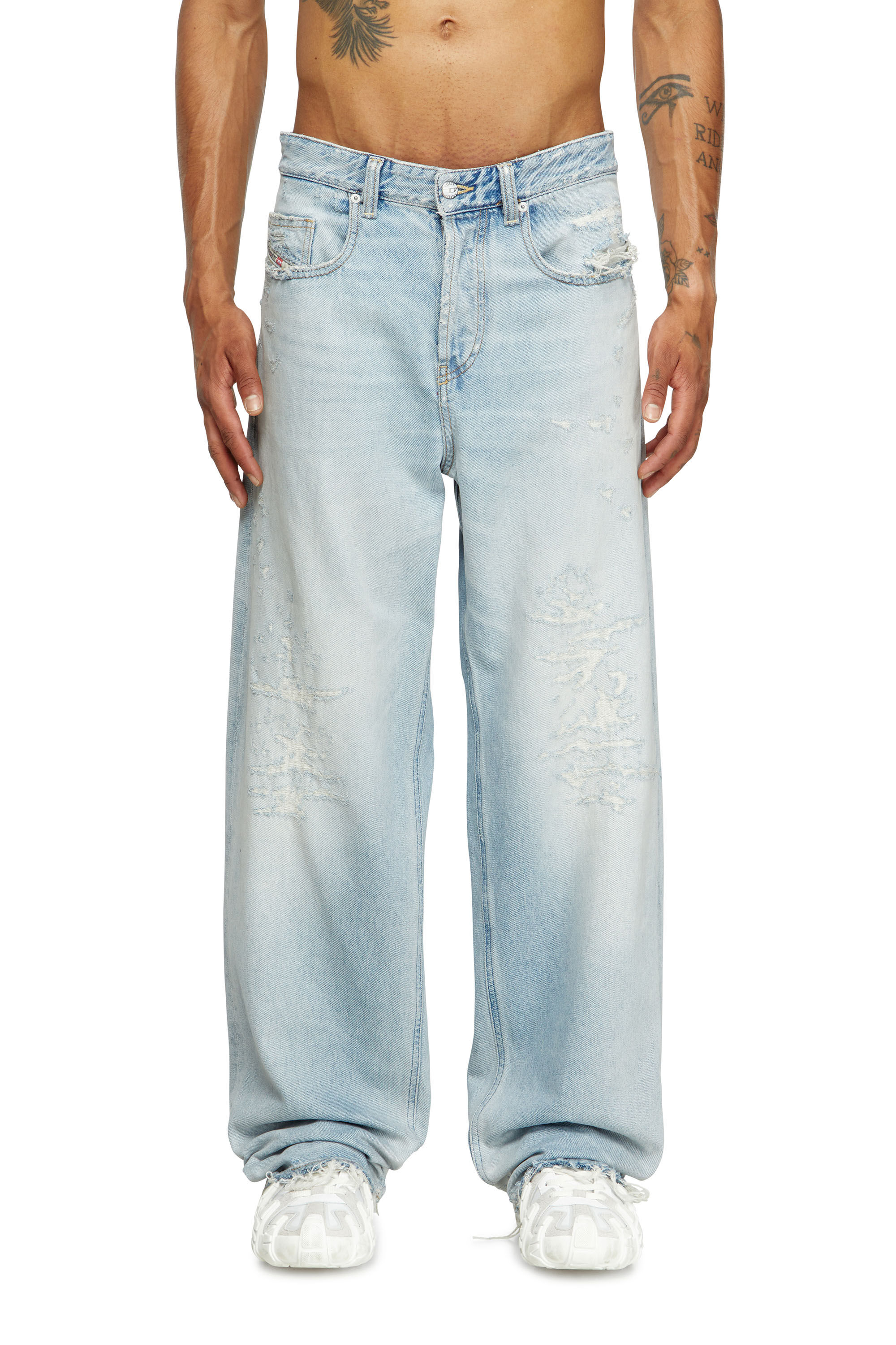 Diesel - Herren Relaxed Jeans 2001 D-Macro 09M53, Hellblau - 3