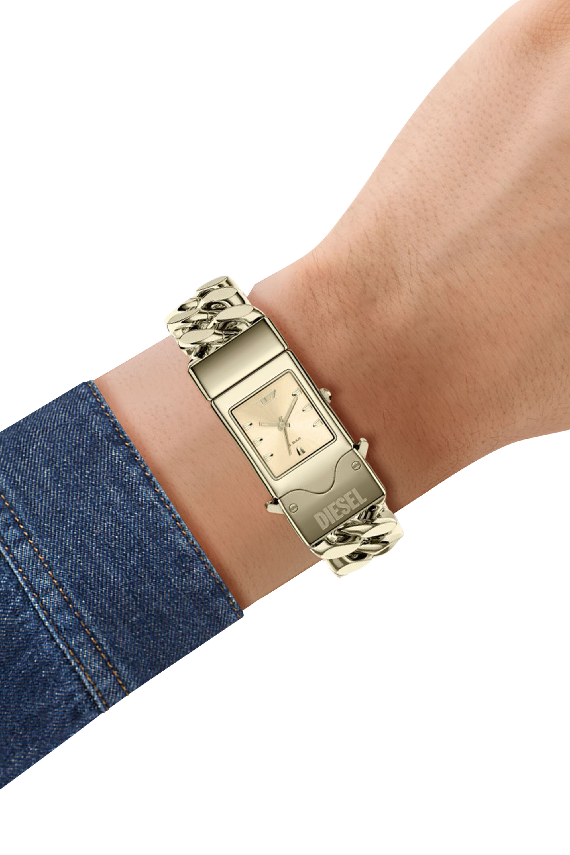 Diesel - DZ2235 WATCH, Herren Closer Drei aus goldfarbenem Edelstahl in Gold - 7