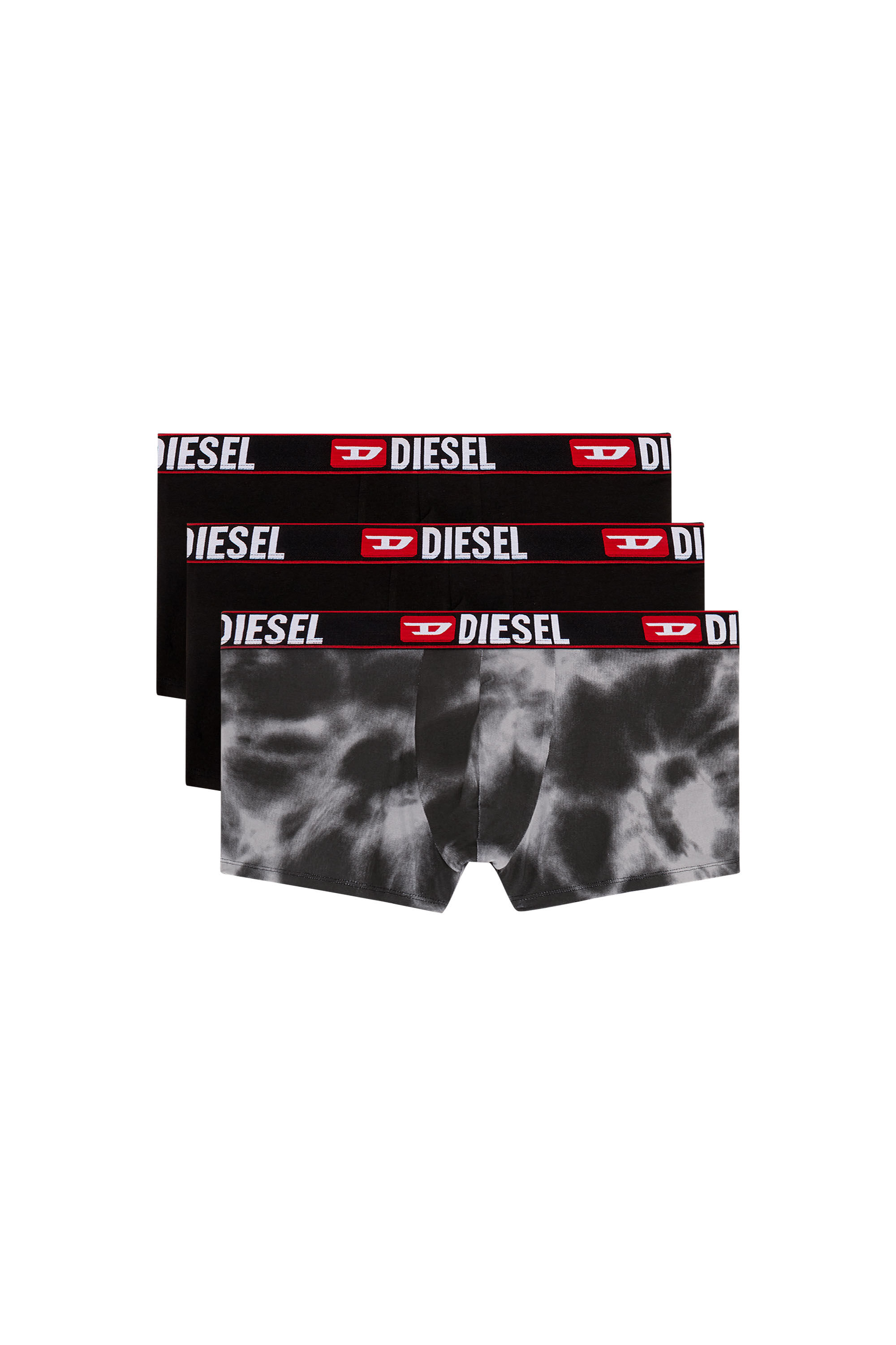 Diesel - UMBX-DAMIENTHREEPACK, Herren Retropants mit Wolken-Motiv im Dreierpack in Schwarz/Grau - 2