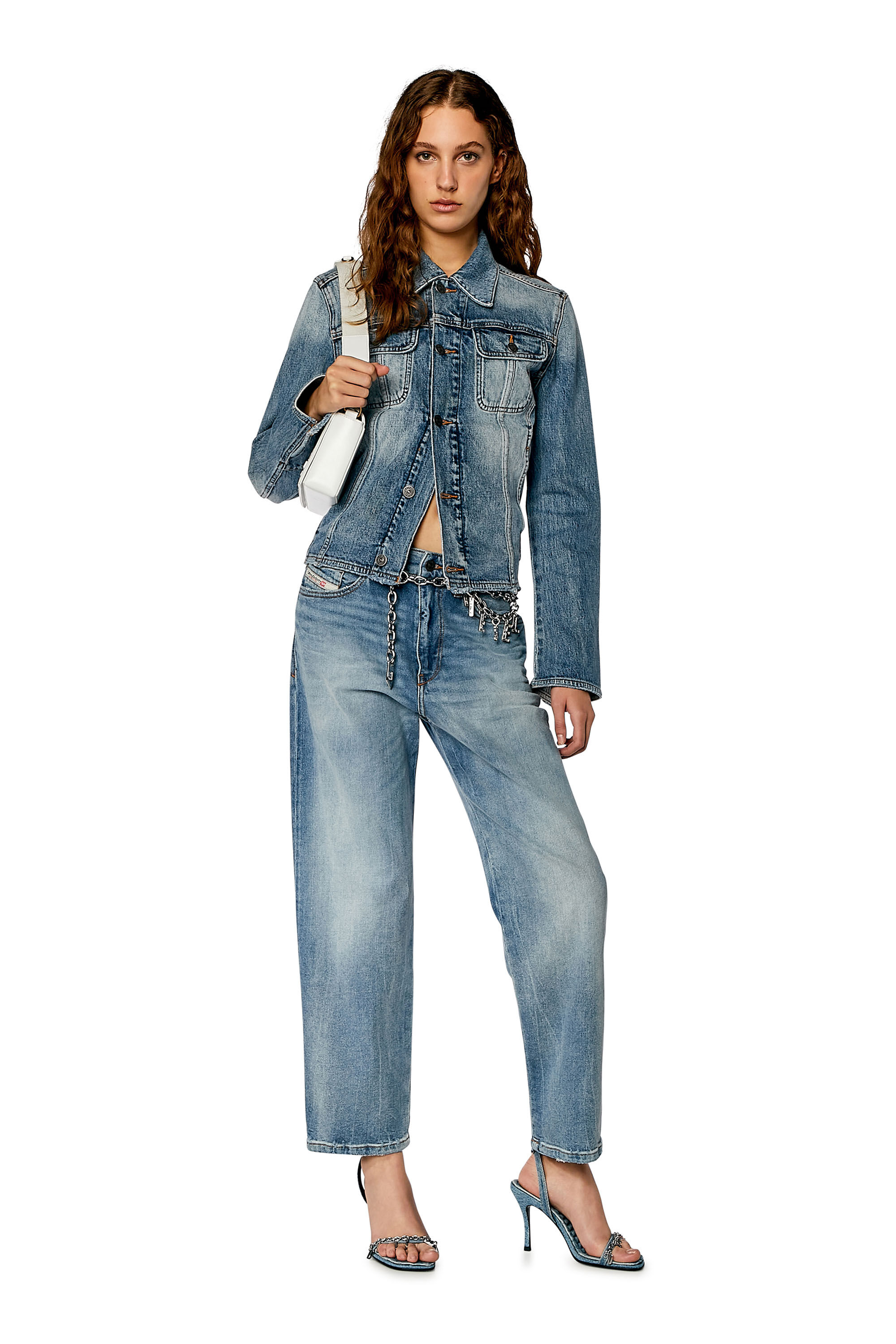 Diesel - Woman Boyfriend Jeans 2016 D-Air 0PFAR, Light Blue - Image 1