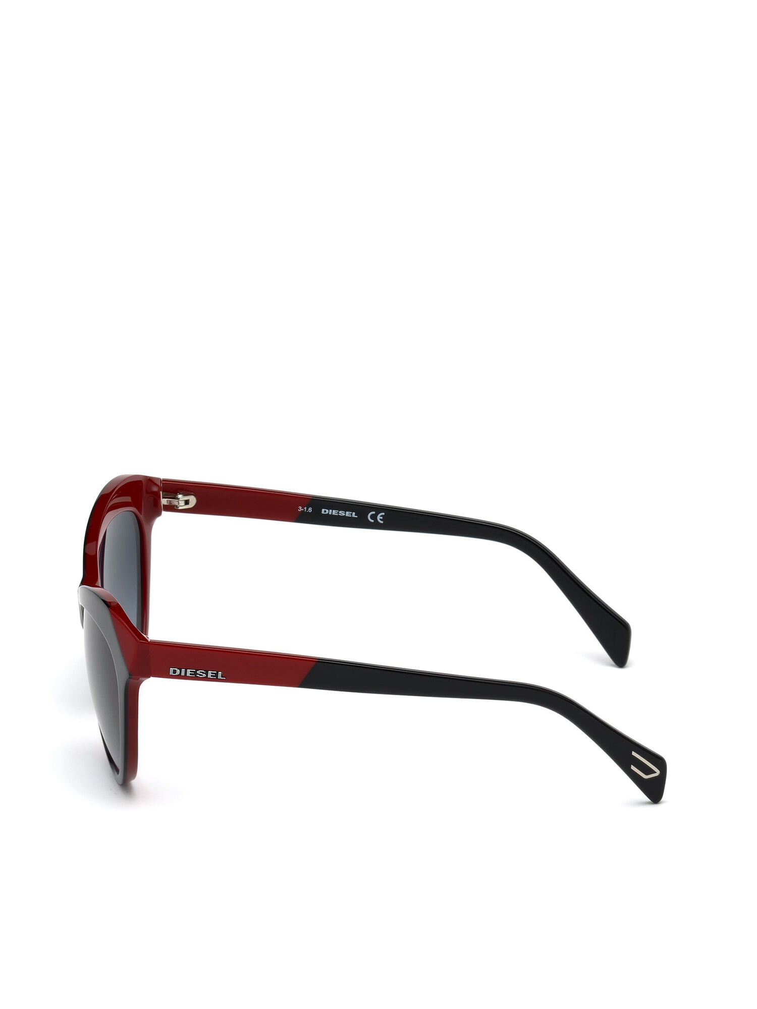 Diesel - DL0225, Damen Trendige Cat-Eye-Sonnenbrille in Schwarz - 3