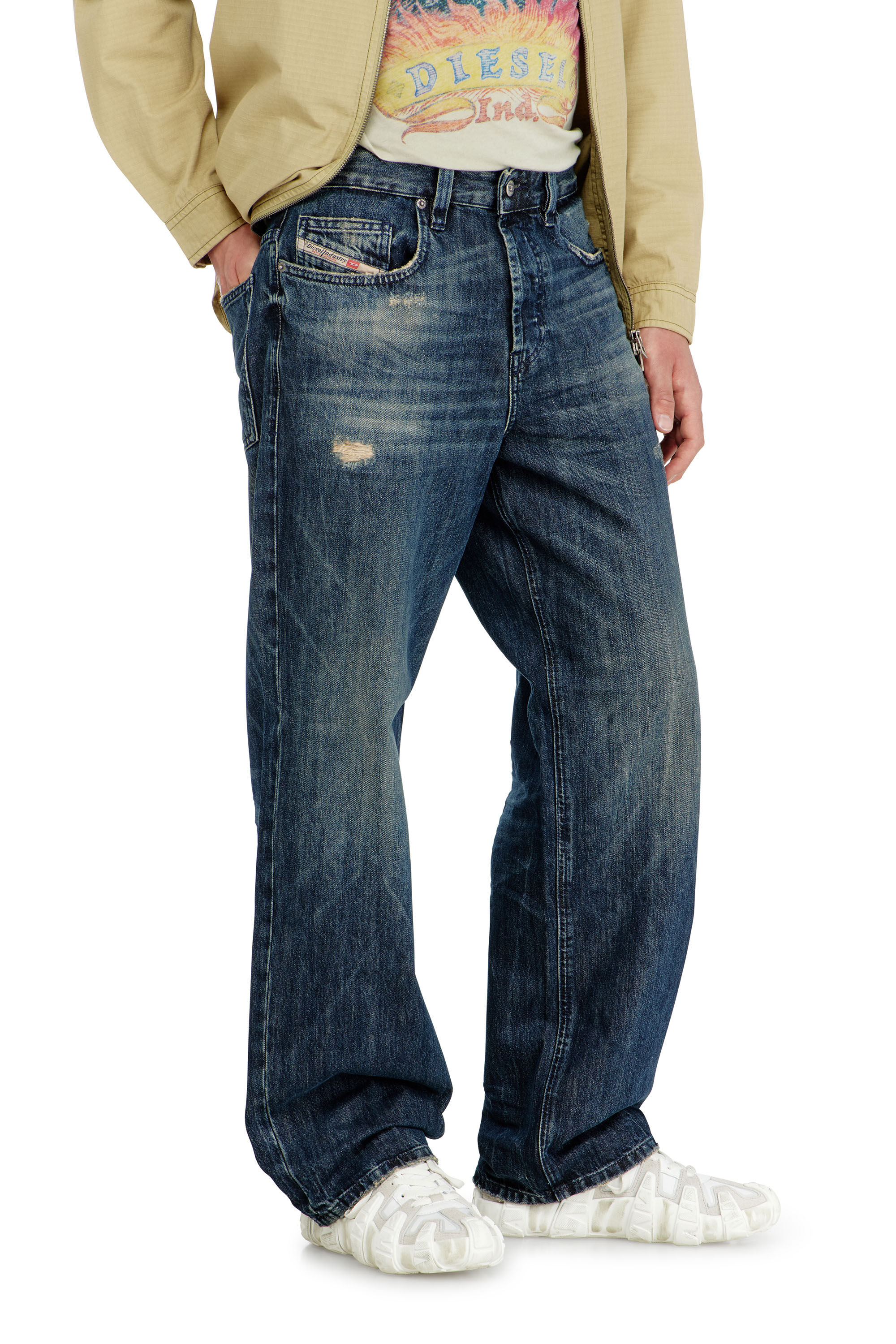 Diesel - Herren Relaxed Jeans 2001 D-Macro 0ADBZ, Dunkelblau - 7