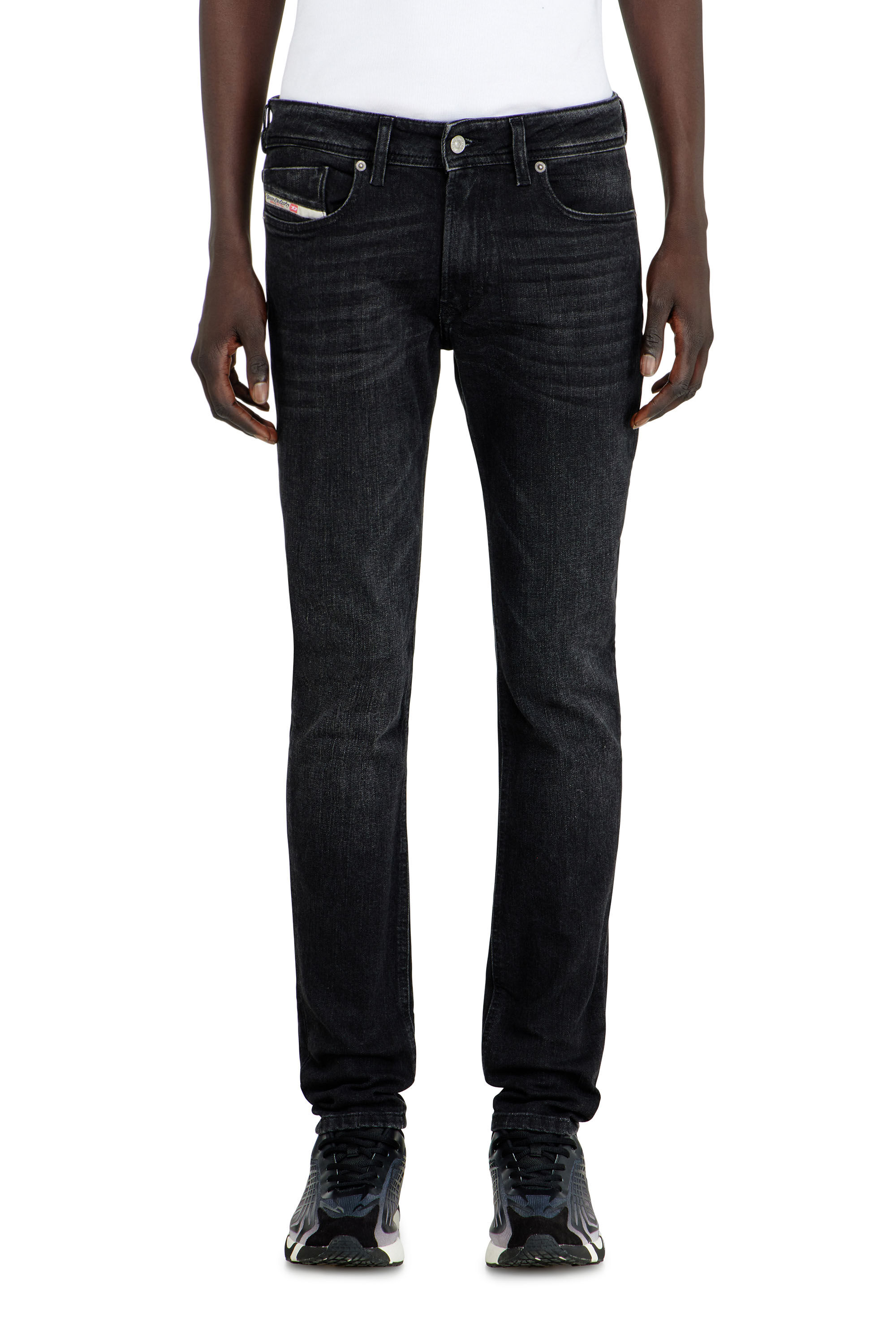 Diesel - Man's Skinny Jeans 1979 Sleenker 0GRDA, Black/Dark grey - 4