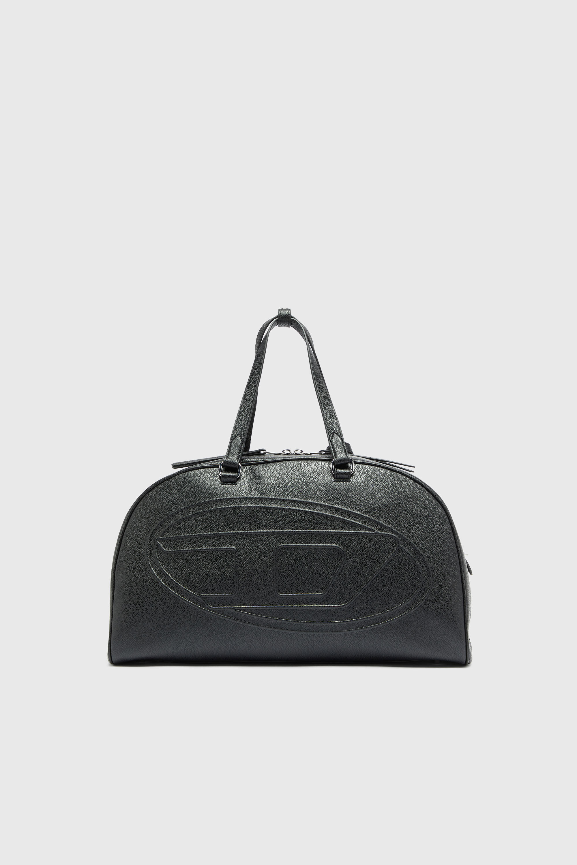 Diesel - 1DR DOME DUFFLE, Unisex 1DR Dome - Ledertasche mit Oval D Logo in Schwarz - 1